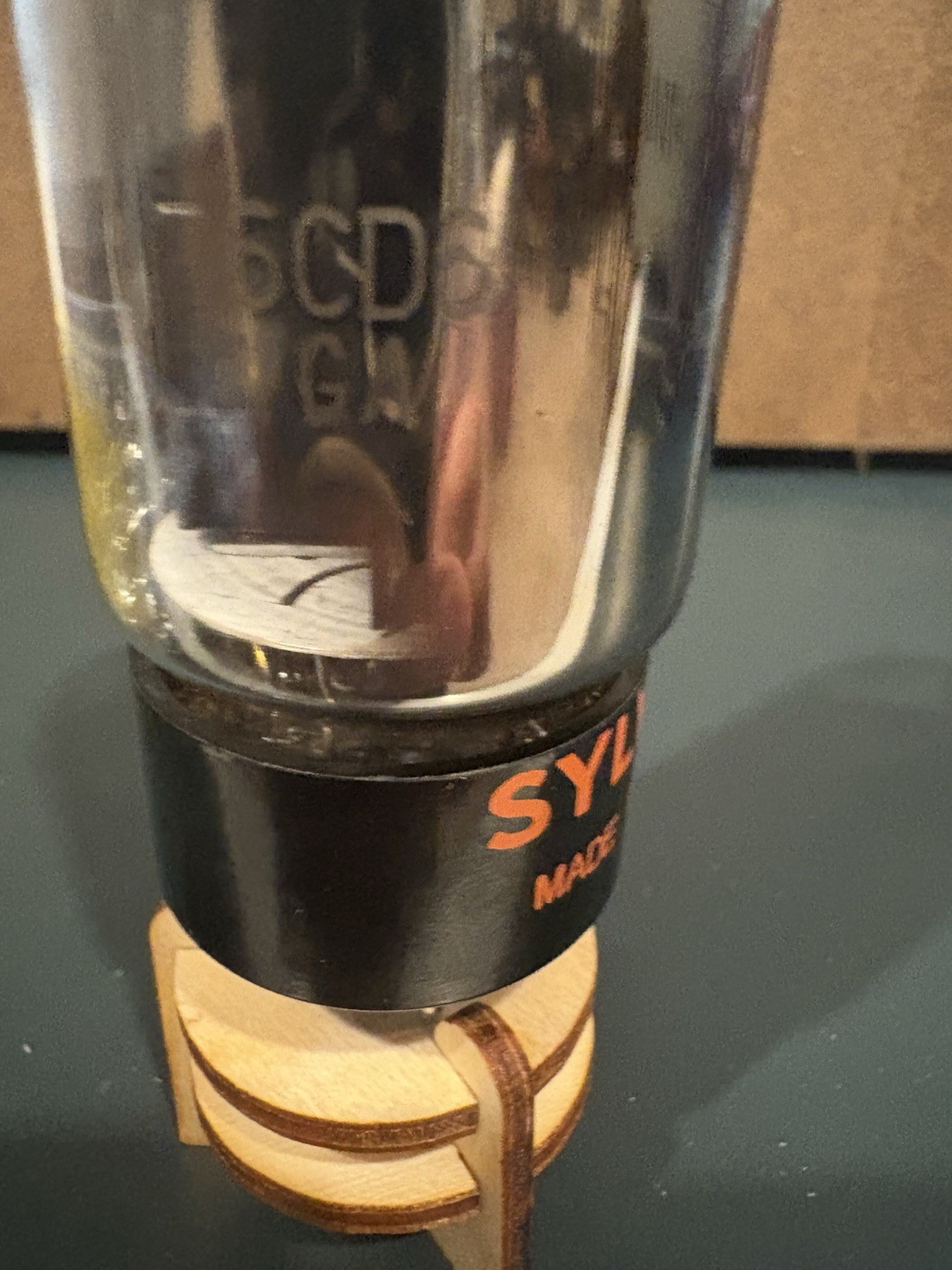 Sylvania 6CD6GA Black Plate Radio TV Audio Tube Hickok Tested NOS NIB £