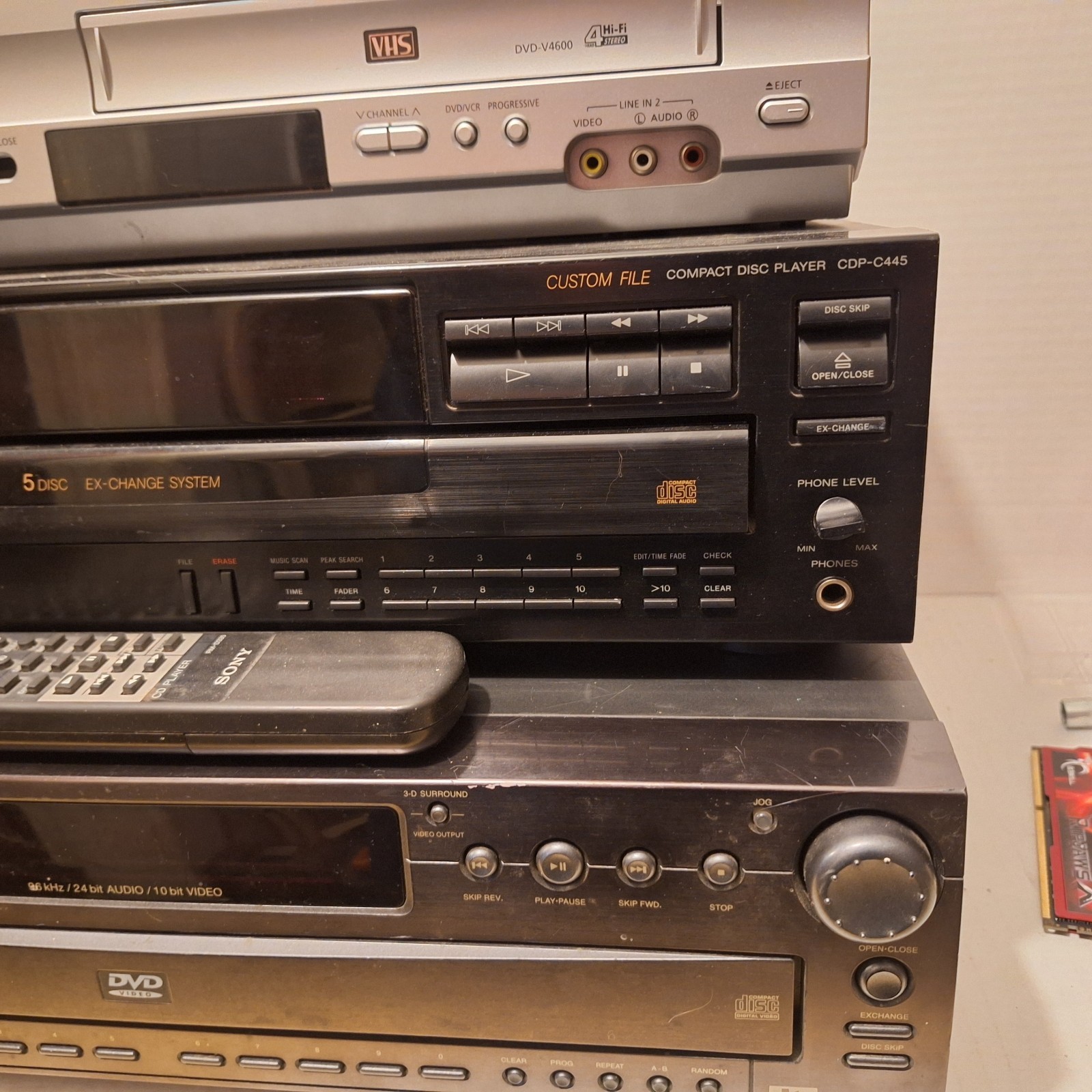PARTS!! READ!! Sony VCR DVD Combo | RCA DVD Changer | Sony CD Changer w/ Remote