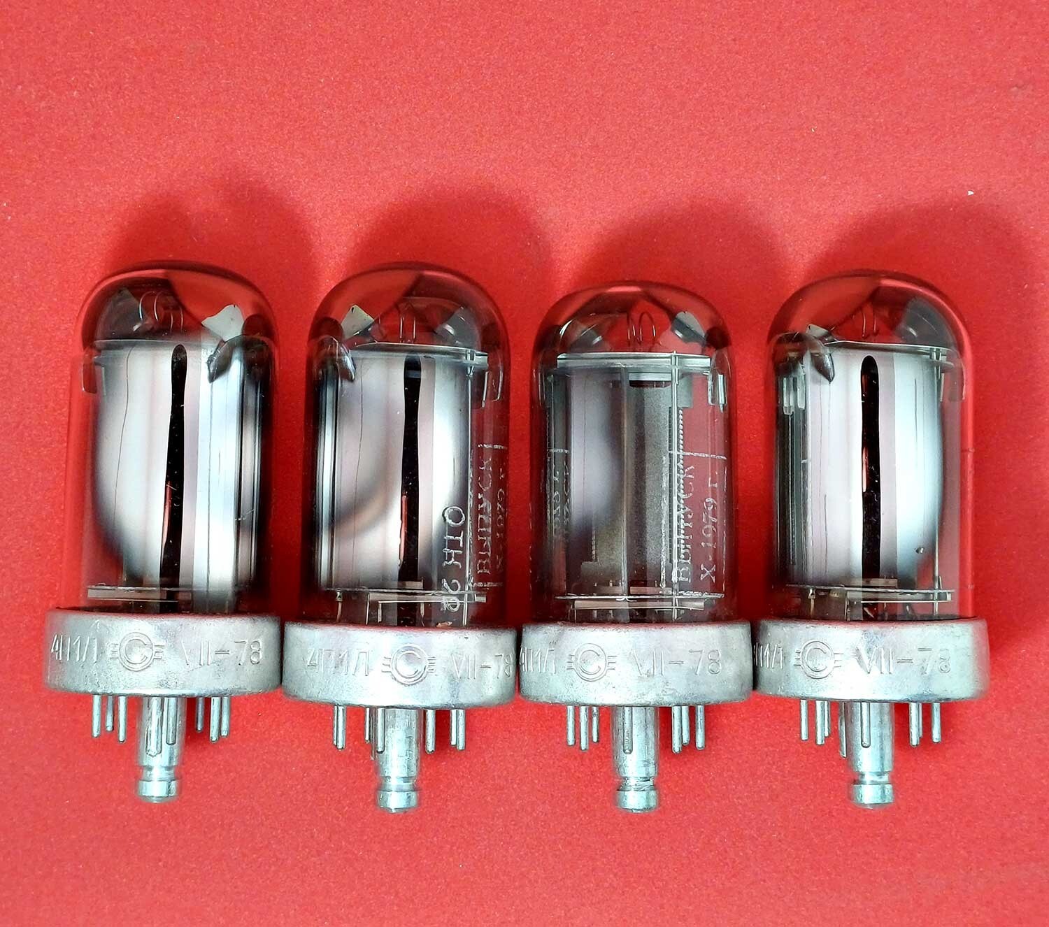 4pcs in LOT (QUAD) – 4P1L ~4P6~ 4LS1~ RL2 ONE BATCH VINTAGE TUBES USSR