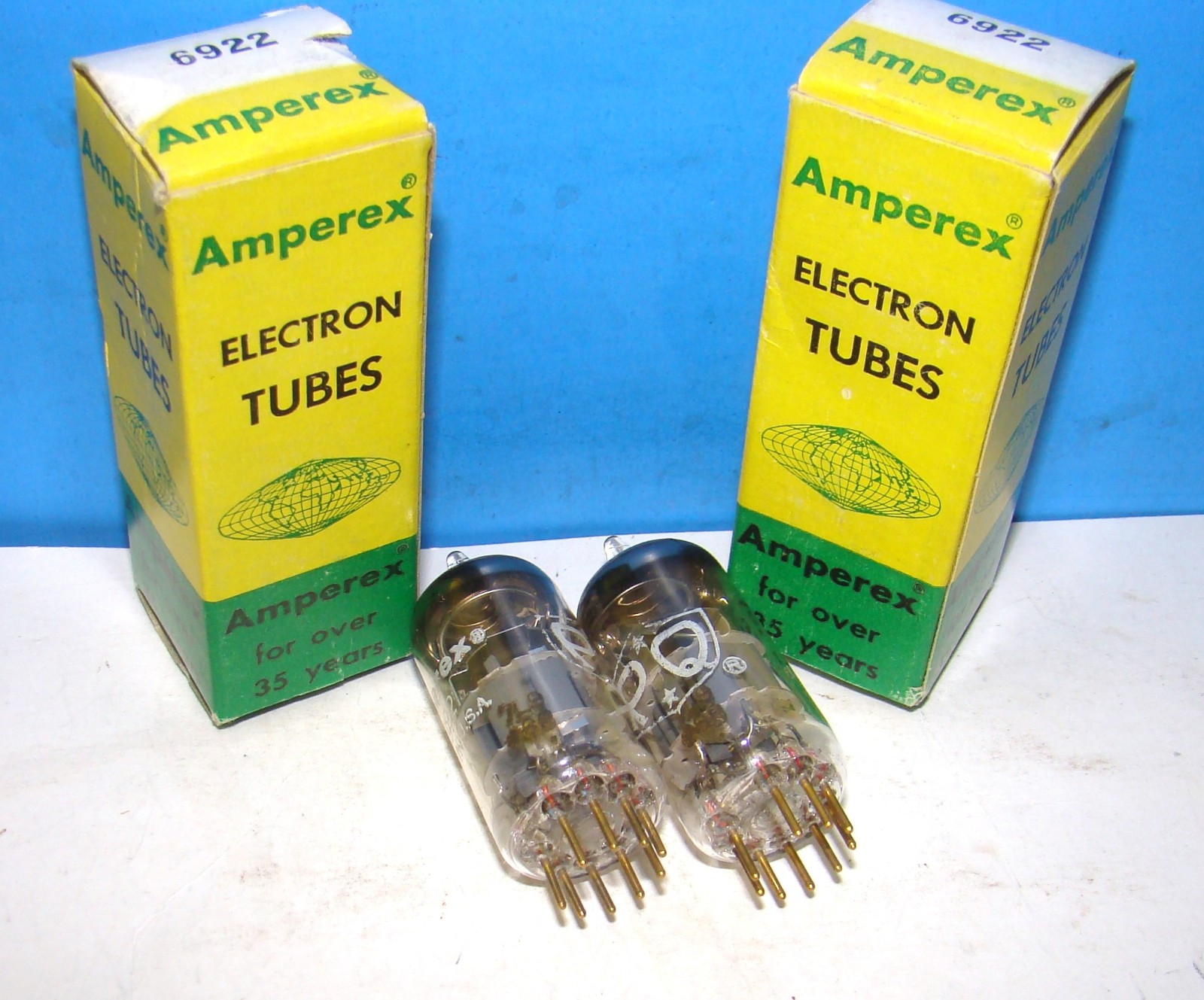 6922 Amperex PQ 2 7L9 Heerlen 1969 radio audio vacuum tubes amplifier E88CC 6DJ8