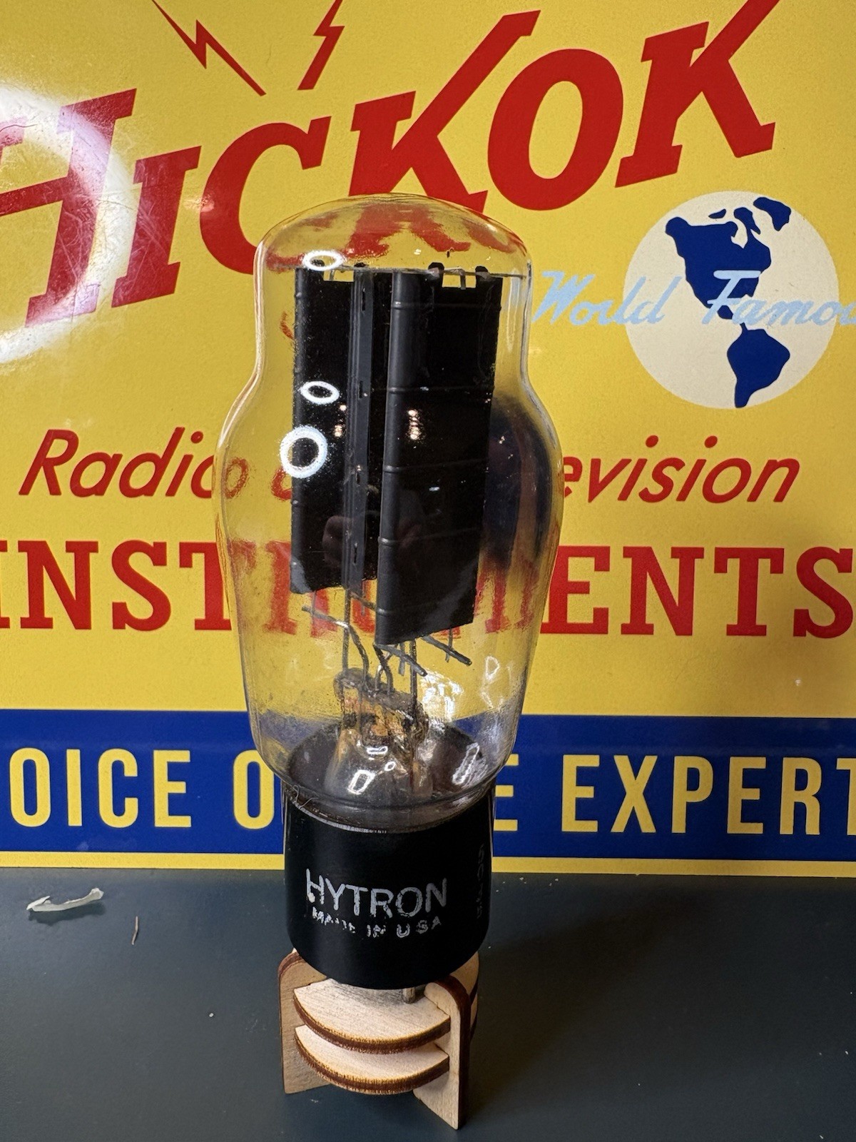 Hytron 5U4G ST Bottle Black T Plate Rectifer Tube TV7 Test ANOS & Balanced 🅾️