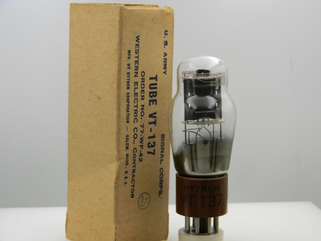 Rare Hytron Western Electric 1626 VT-137 NOS NIB 2500gm Serious Tubes A502