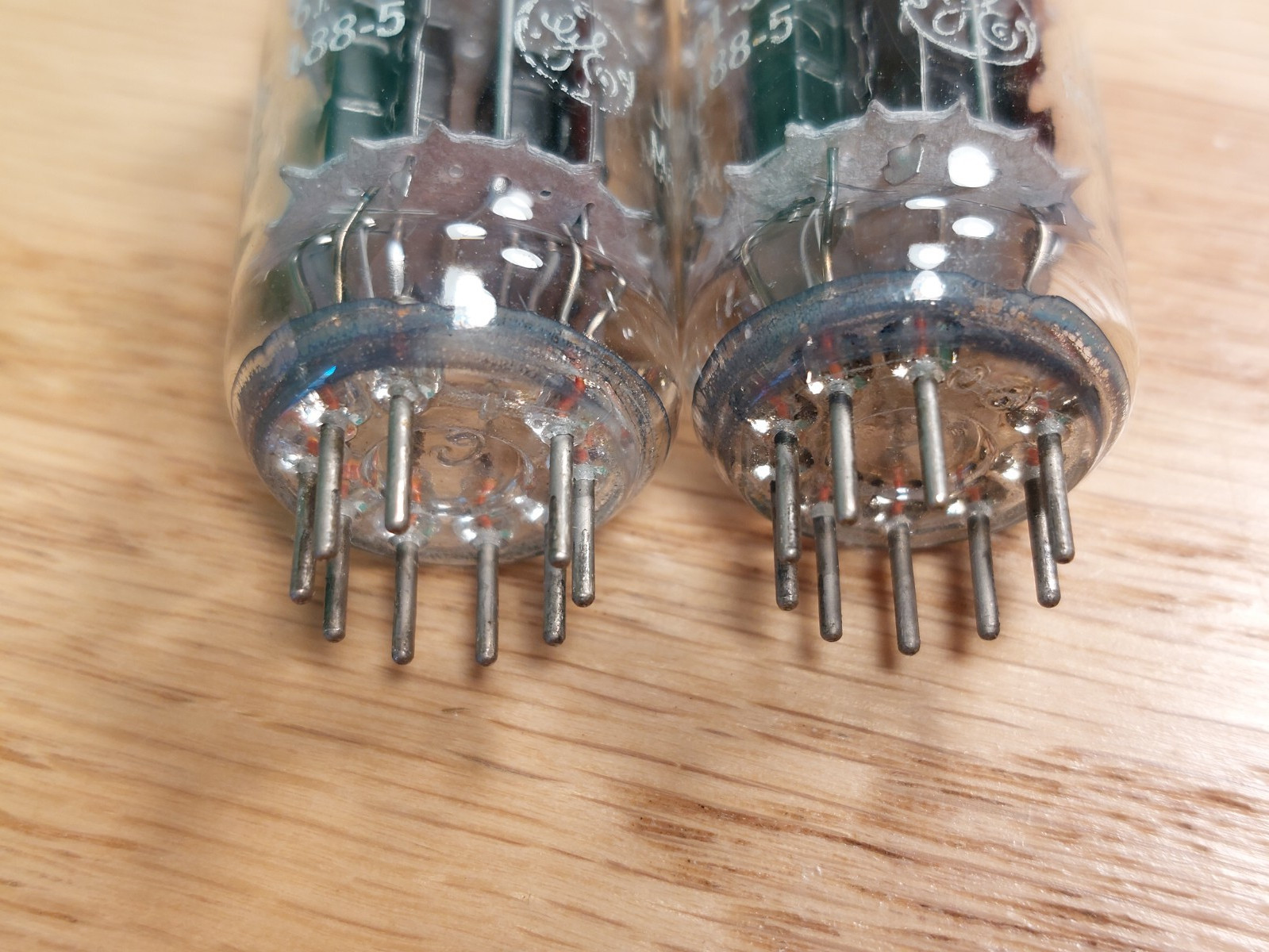 Pair of GE JG 6072 Triple Mica 1961 Vacuum Tubes – 6% matched