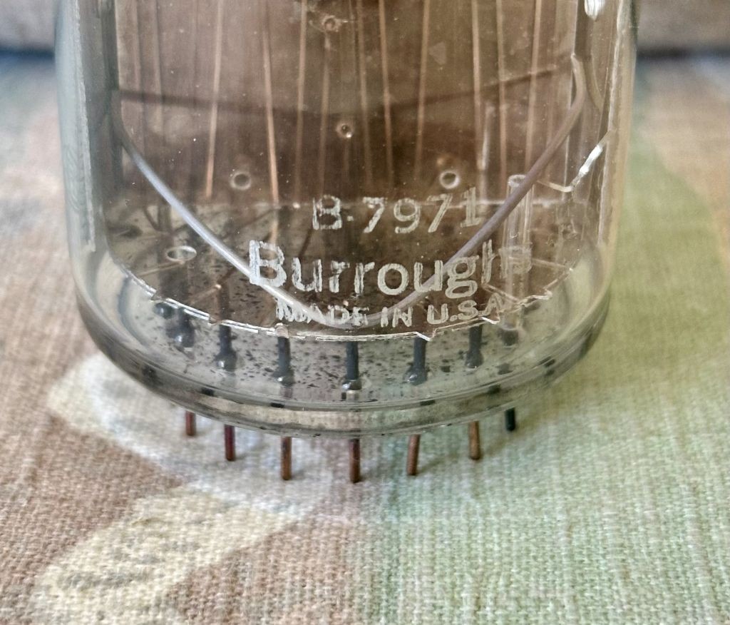 Burroughs B-7971 Large Numerical Display Nixie Tube w/ Box