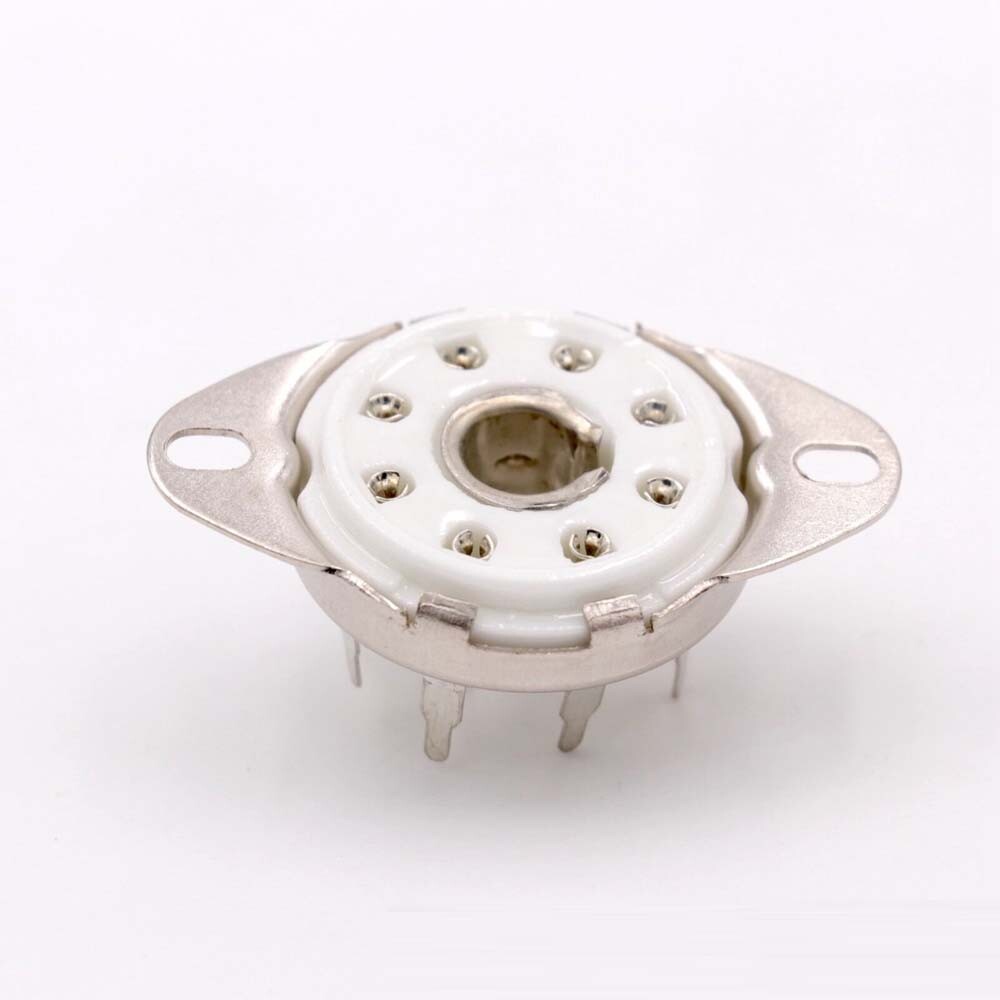 Generic 8pin B8G Loctal PCB Mount Tube Socket For 5B254 C3G 5B255M 2PCS