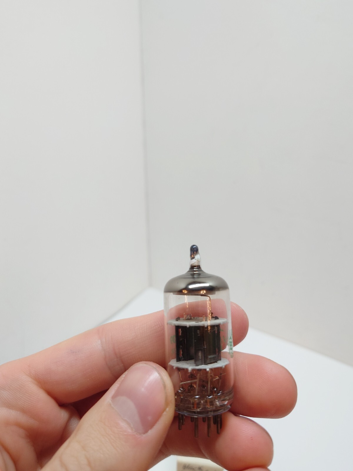 NOS NIB Lot of 1 Sylvania 12AT7WC TV-7 Tested VACUUM TUBE O-Getter Black Plate