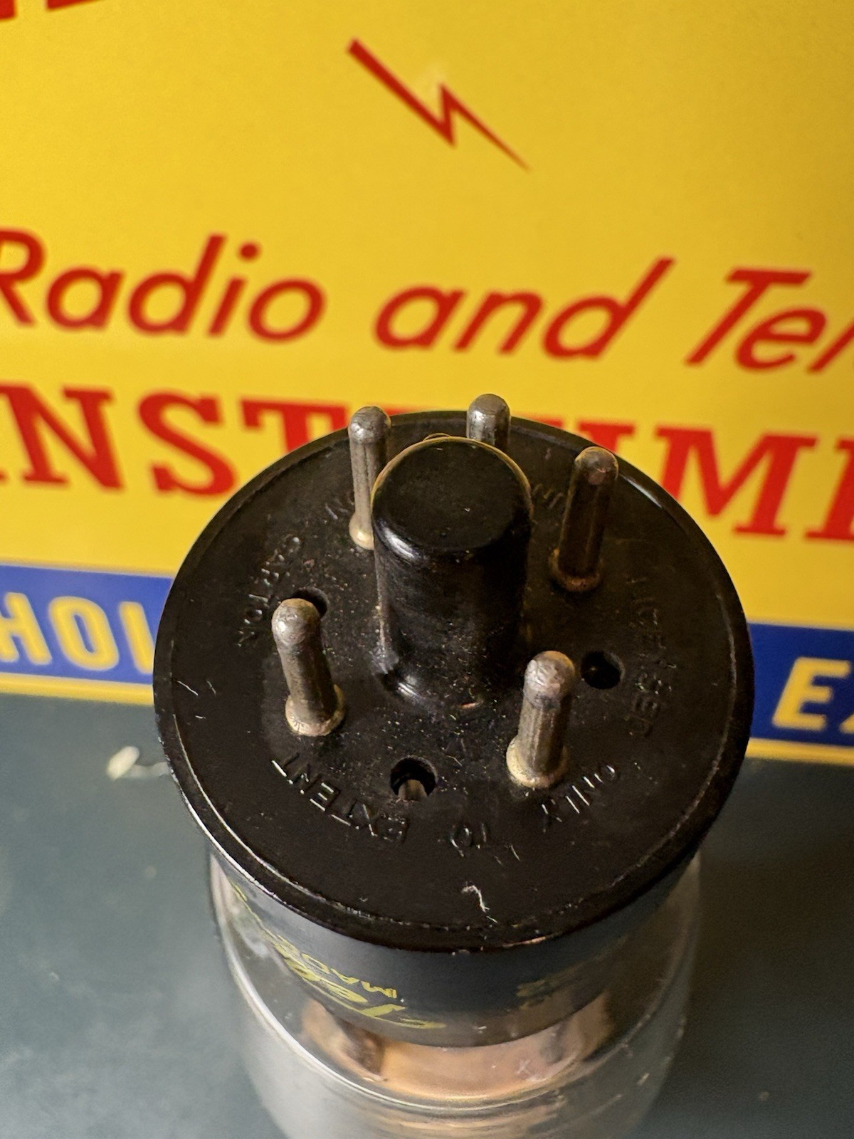 Tele-tone Raytheon 5U4G ST Bottle Black TPlate Rectifer TV7 Test ANOS&Balanced O