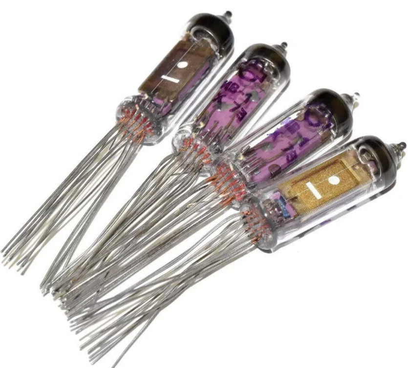 IV-1 ИВ-1 soviet Dot Dash VFD Tube For Digital Clock 2pcs