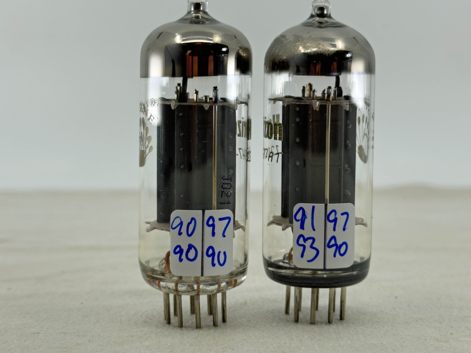 Matched Pair PSvane 12BH7-AT Tubes Excellent Condition Closely Matched Amplitrex