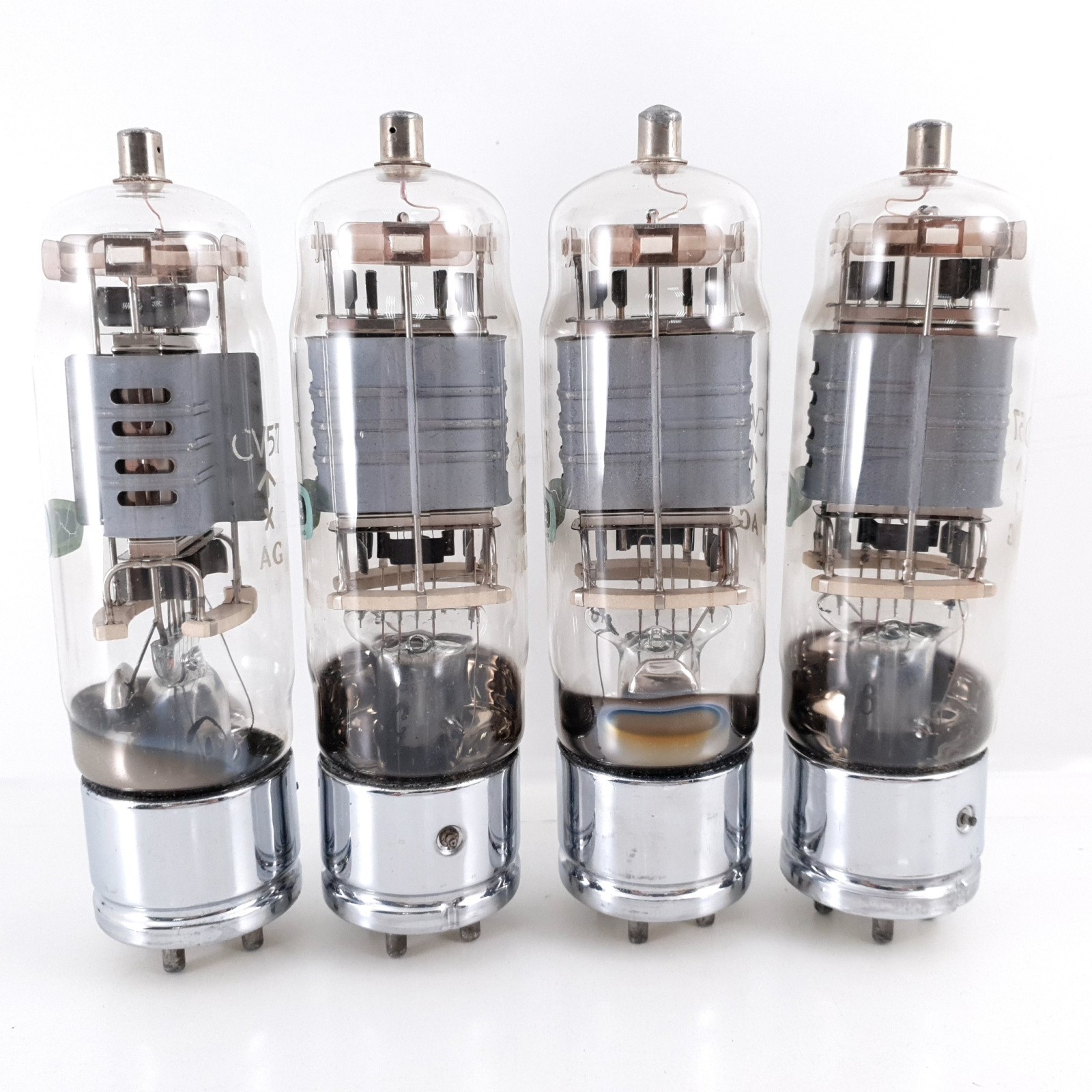 4 X CV57 GEC MARCONI. METAL BASE. NOS/NIB. CM ENA