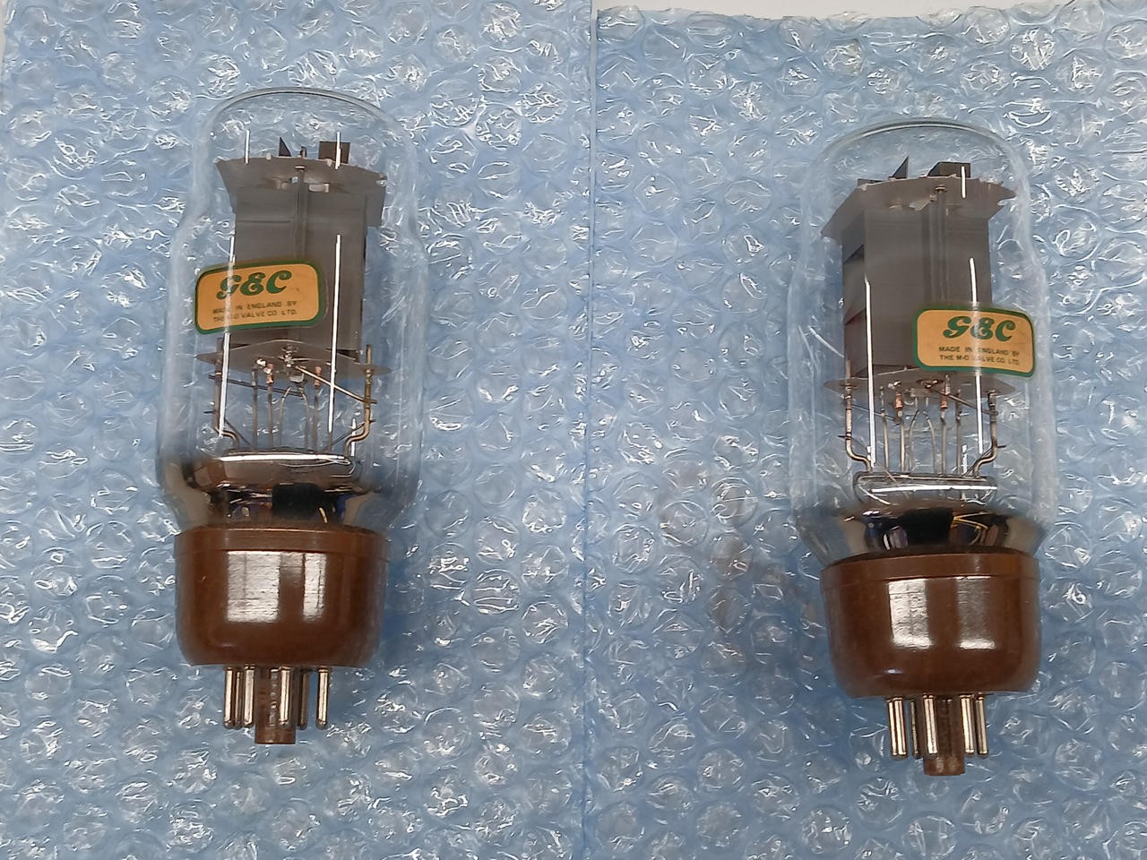 GEC KT66 Matched Pair Vacuum Tubes Made in England MOV Audio Power Amp Tubes