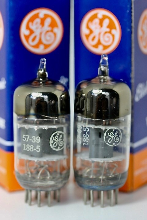 NOS GE 6201 12AT7-WA ECC801S MATCHED PAIR TESTED TUBES “TRIPLE-MICA 5-STAR” 1957