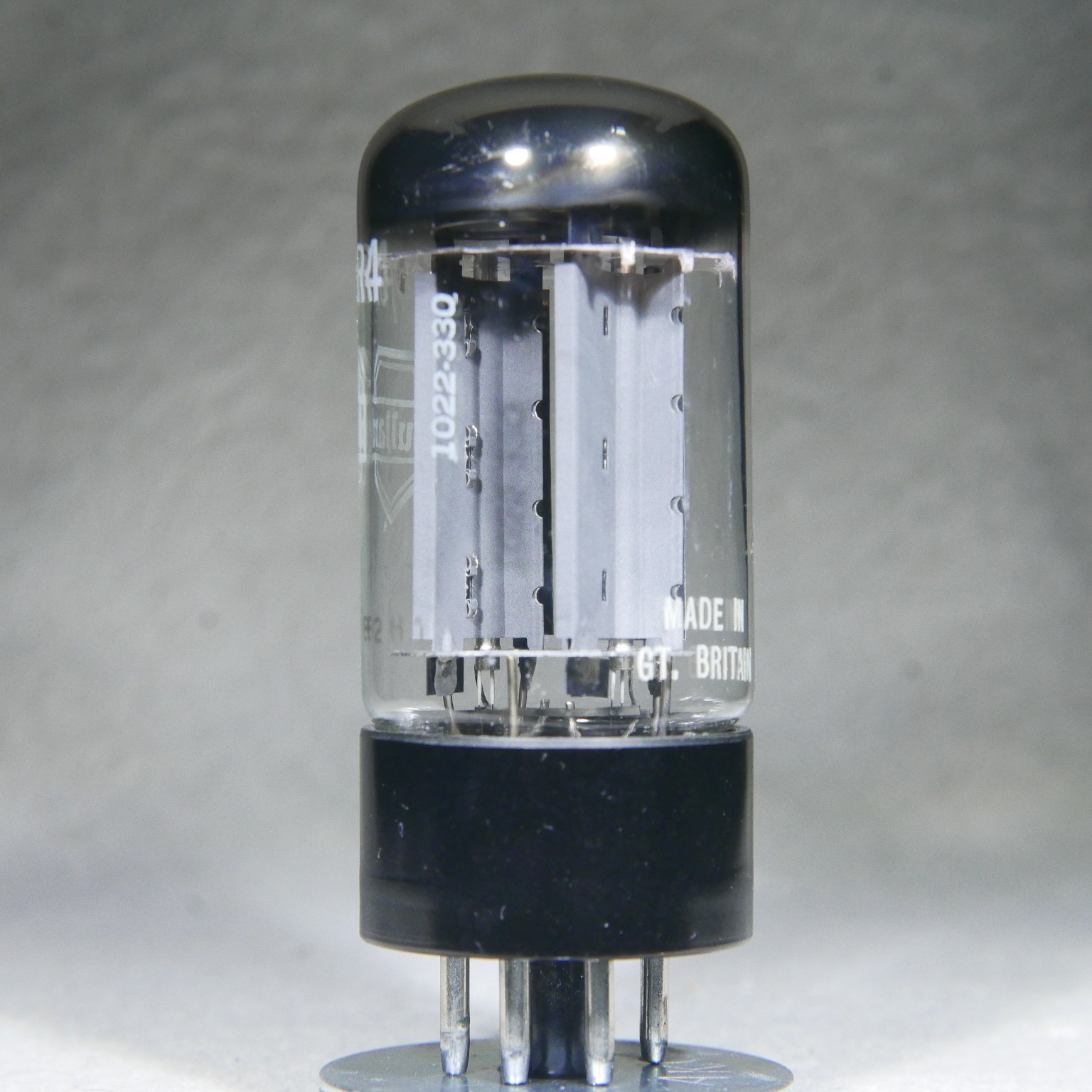 NOS/NIB Mullard GZ34/5AR4 OO-Getter 4 Notch Made in UK f32 B2H1 1962