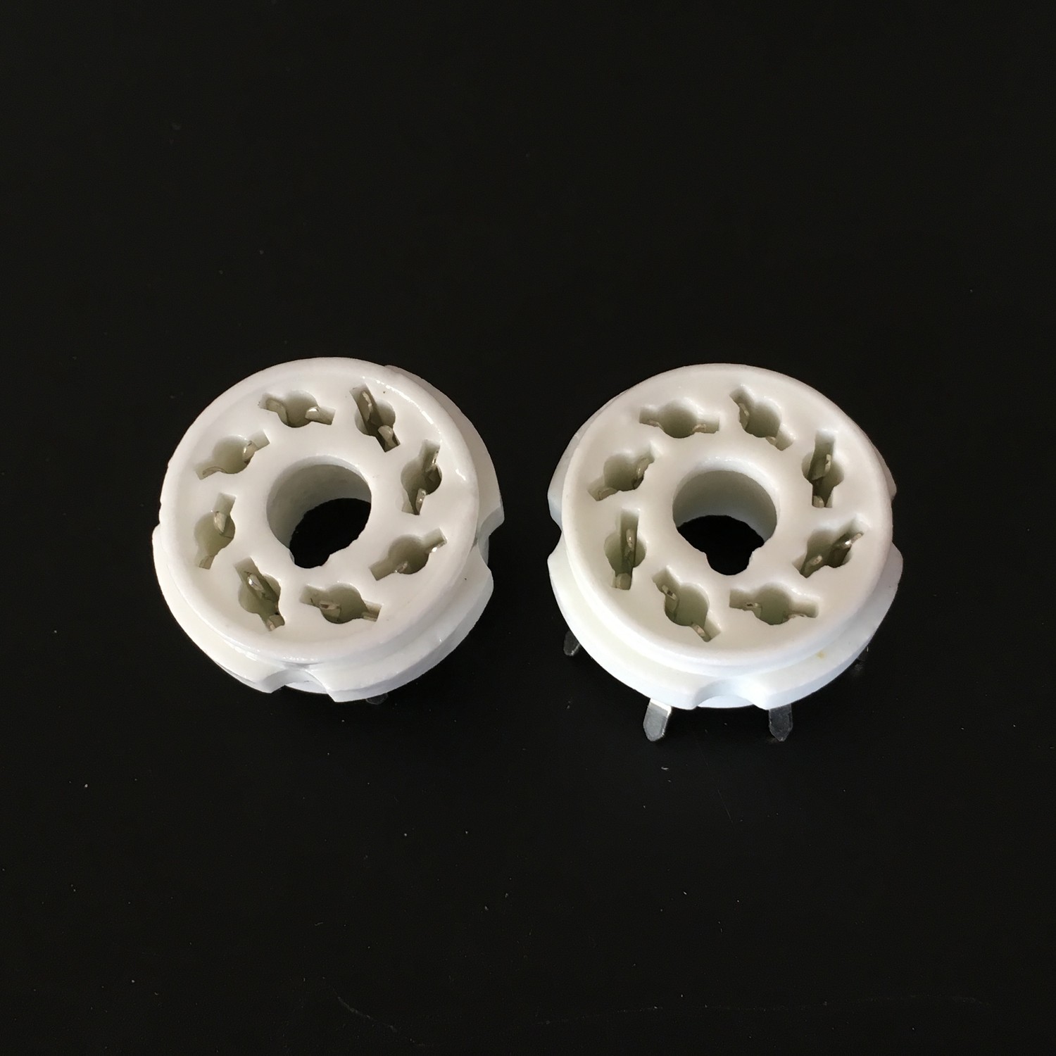 2Pcs 8Pin PCB Vacuum Tube Socket Valve Base For EL34 6P6P KT88 6V6GT 6L6 6SN7
