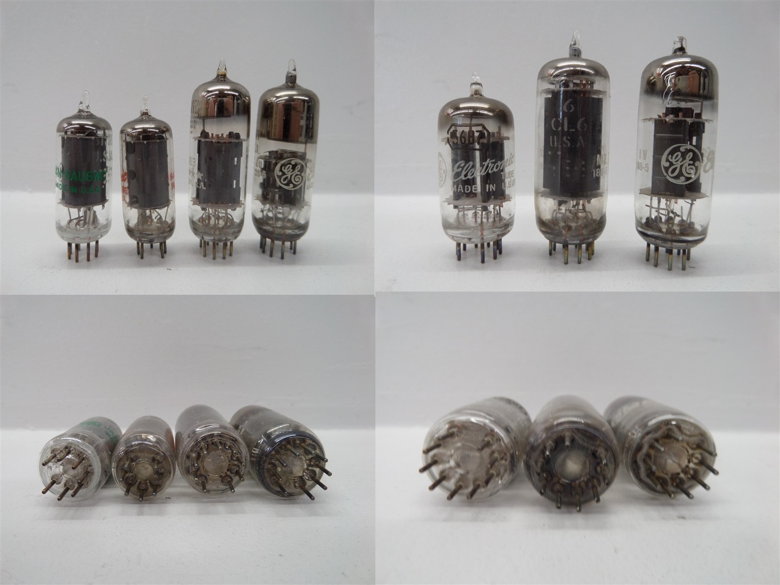 Mixed Lot Of 85 General Electric 12AU6 5Y3GT 6X5GT Electron Tubes