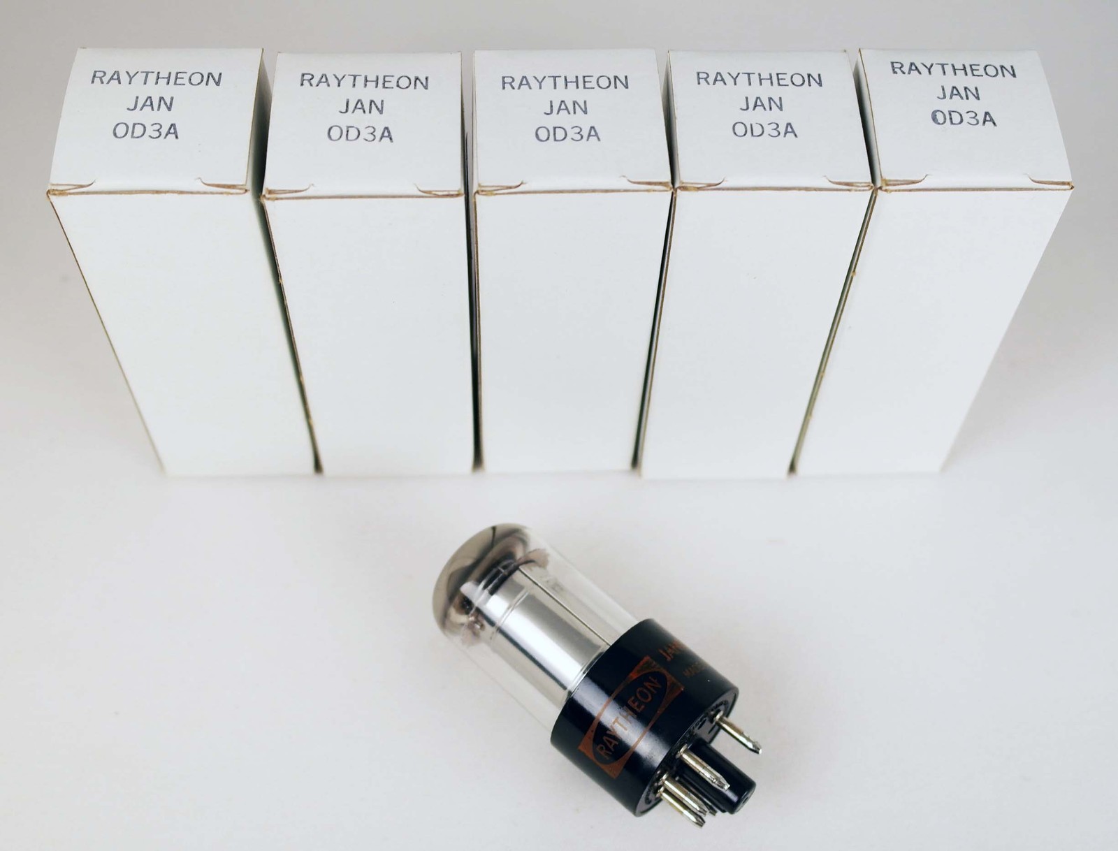 5 Pcs NOS Raytheon JAN 0D3A OD3A Regulator Tubes NIB