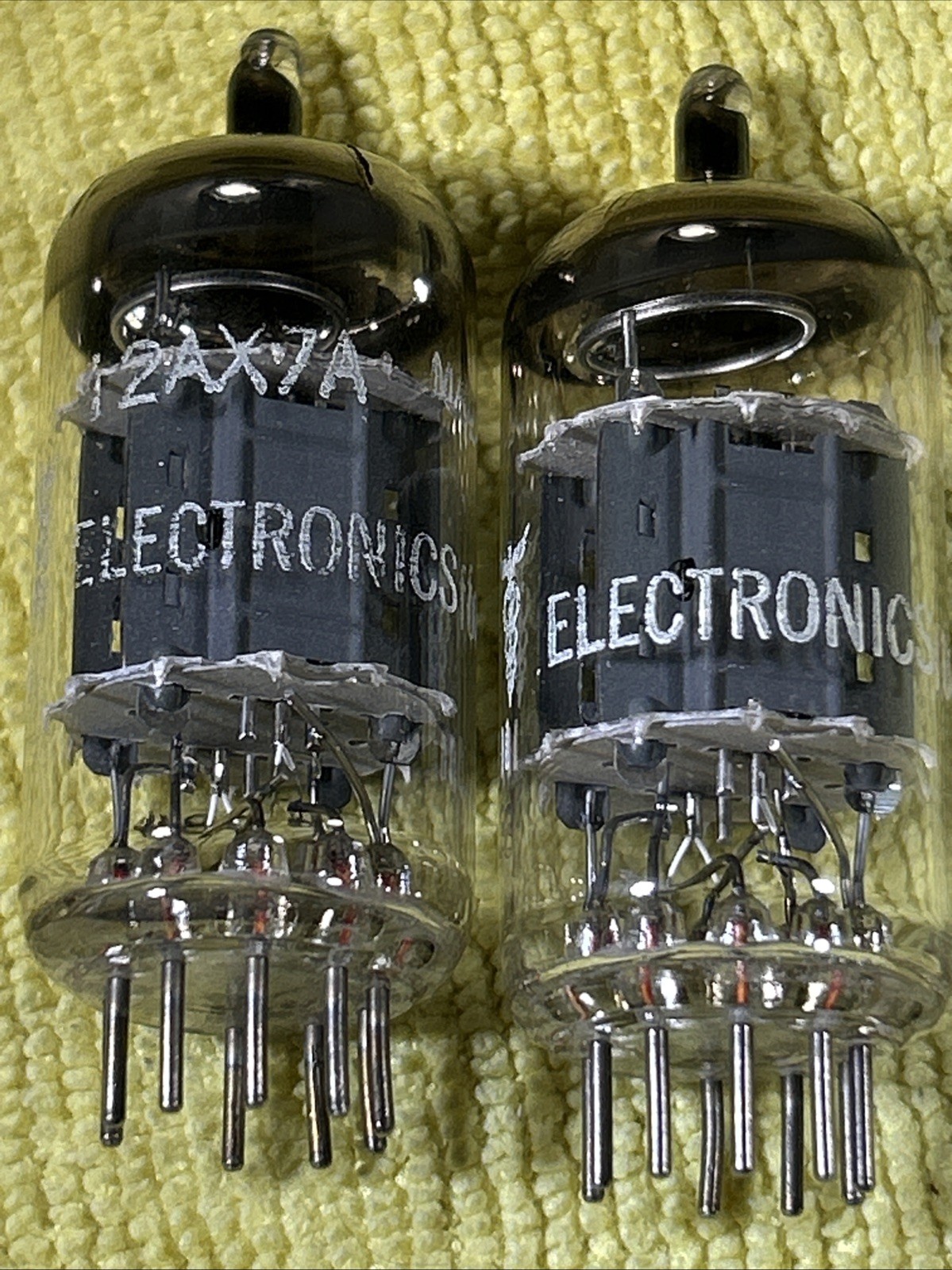 Rare Amperex 12AX7s, Electronics For Medicine, Matched Stronger Test Heerlen Hol