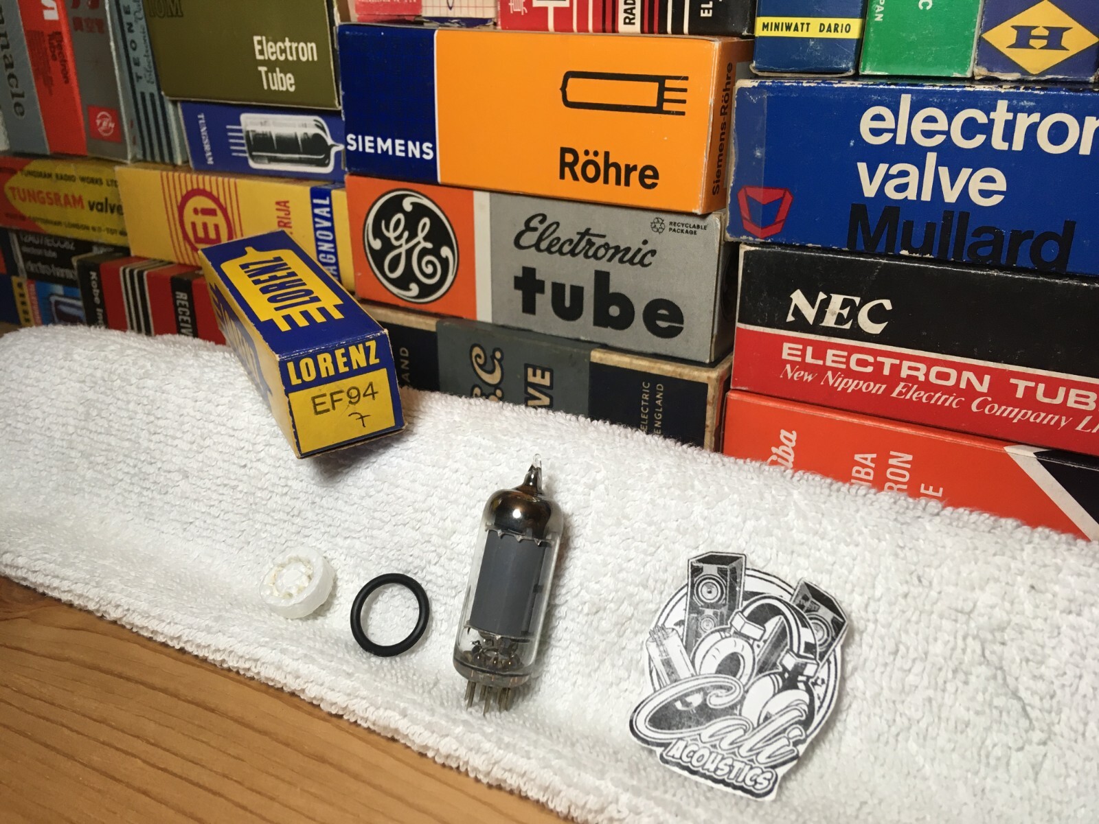 1x NOS 6AU6 Lorenz Stuttgart EF94 ~ Mic SonyC800G C37 Altec 21 StamAudioMK 6Ж4П