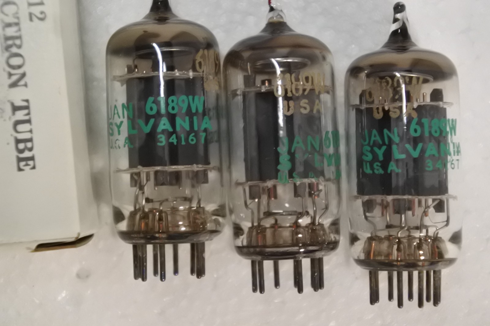 (3) Sylvania 6189W Tubes (USA JAN) tubes 1981