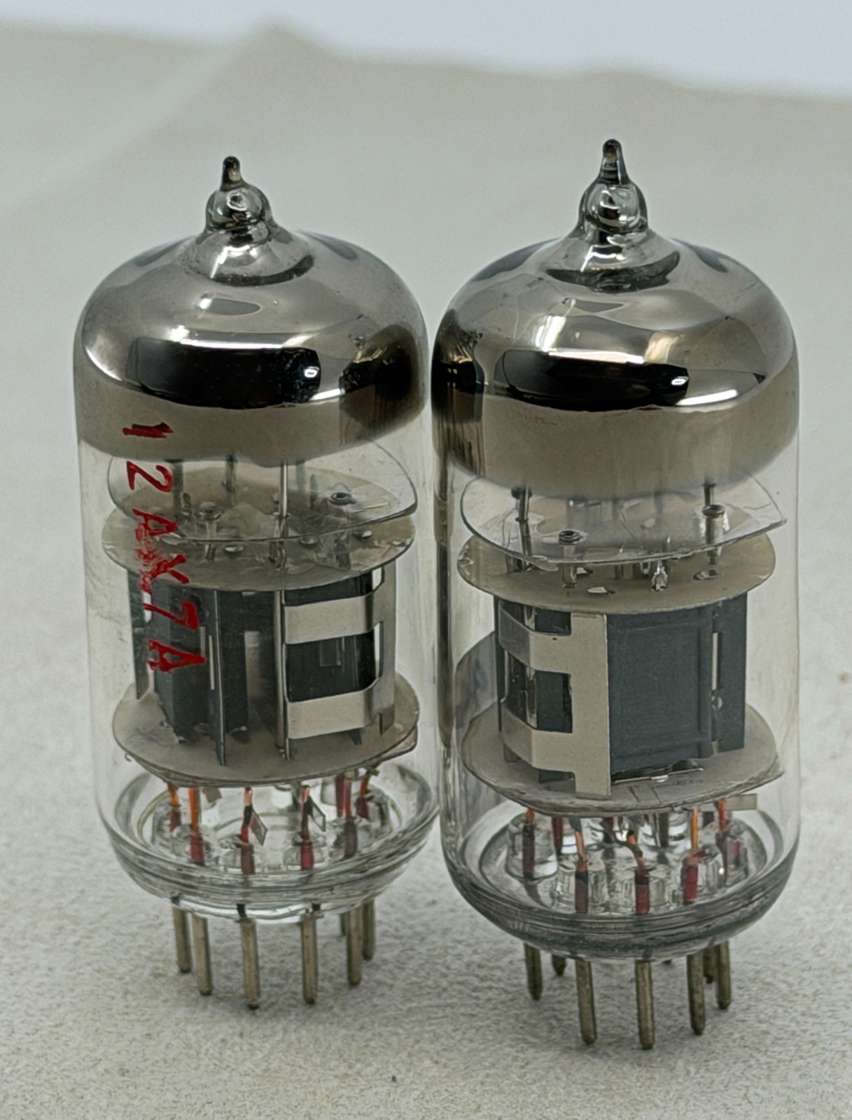 Matched Pair Ruby 12AX7A ECC83 New Production Triple Mica Test NOS Amplitrex