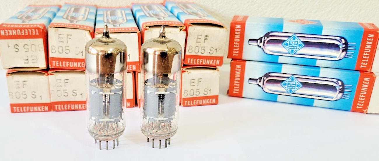 10 X EF805S TELEFUNKEN NOS Tube Röhre Lampe TSF Valvola Valve 진공관 真空管