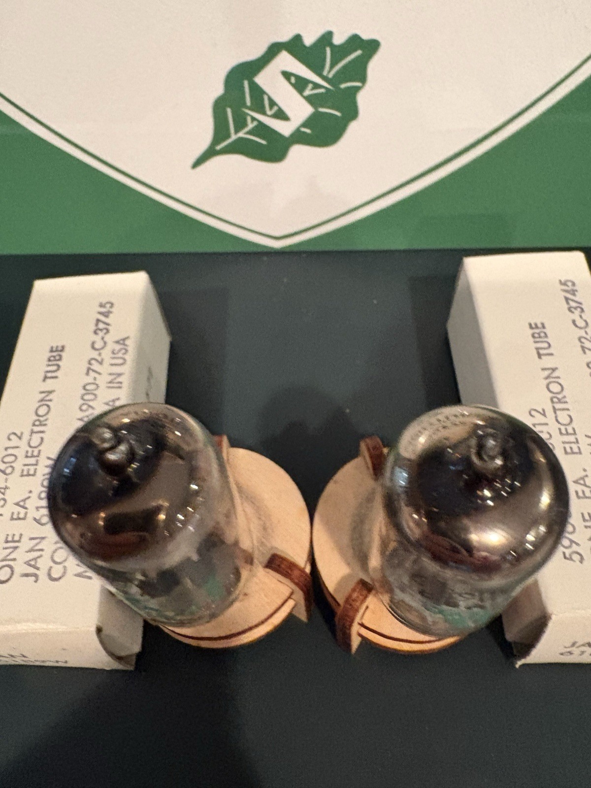 GAIN&GM MATCH PAIR 1972 SYLVANIA JAN 6189W 12AU7A Tubes TV7&MAXI TEST NOS NIB🔈