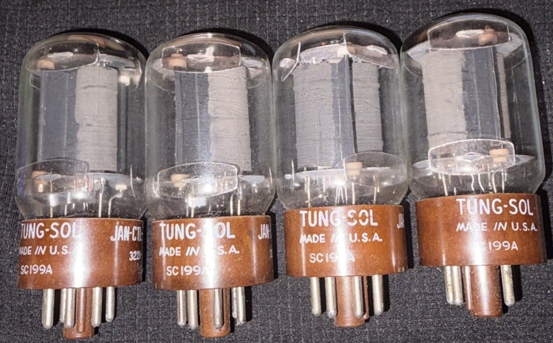 JAN CTL 6AR6 1951 Tung-Sol Super Tight Matched Dates Quad NIB Beam Power Tubes