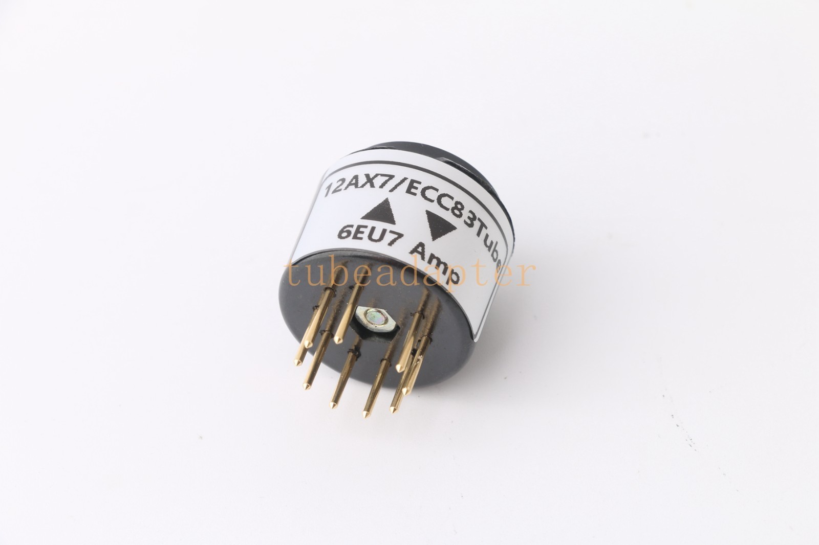 Pair 2pcs 6EU7(amp socket) to 12AX7 ECC83 tube converter adapter