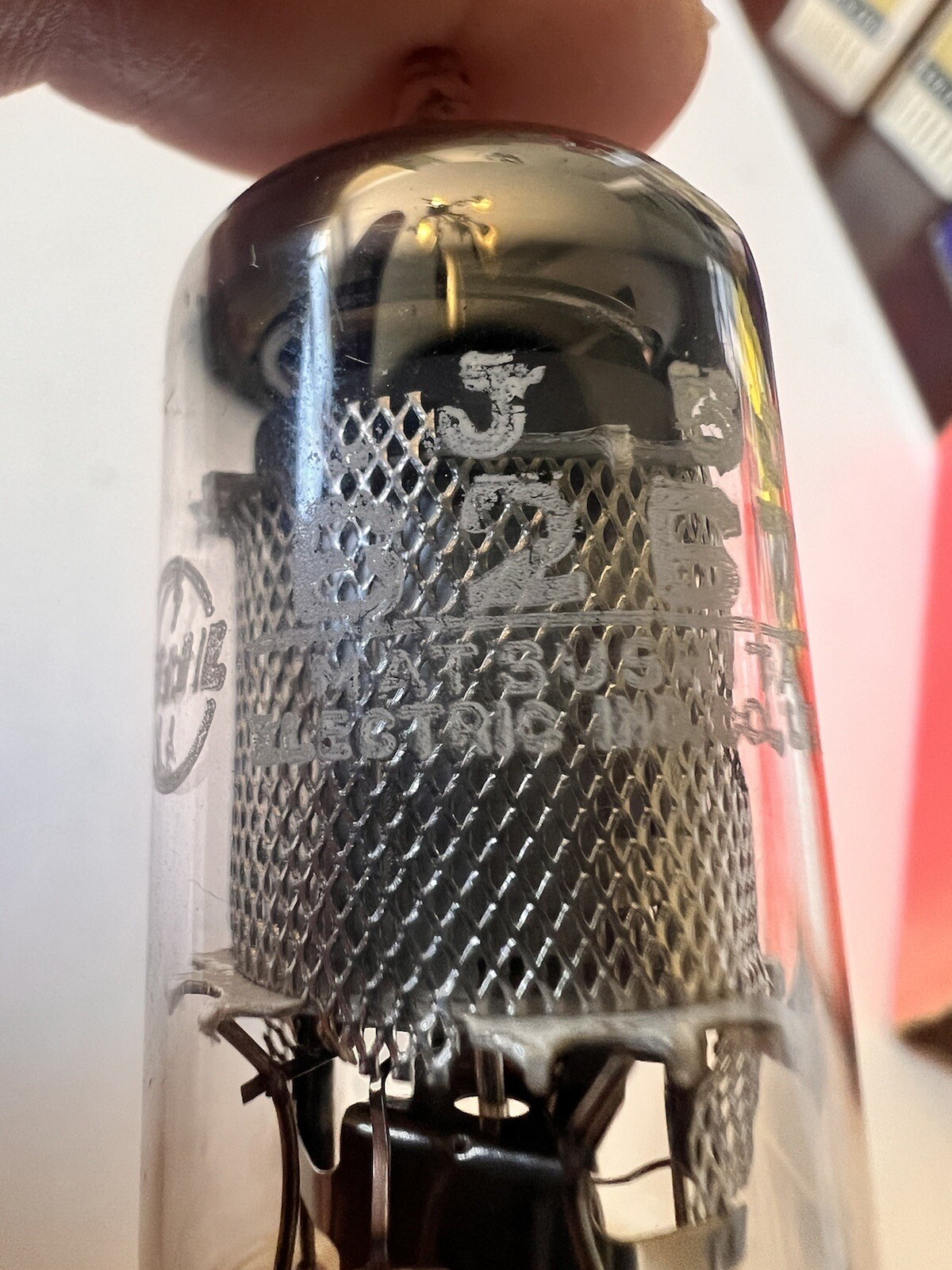 NOS Matsushita Mullard 6267 (ef86 Ef806) Mesh Screen Silver Plate O Getter