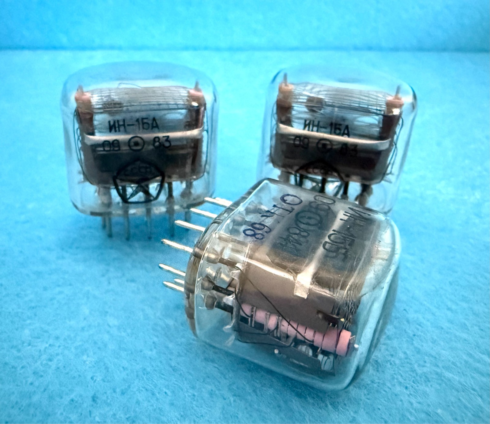 IN-15A IN-15B Nixie Indicator Tube – Lot of 6