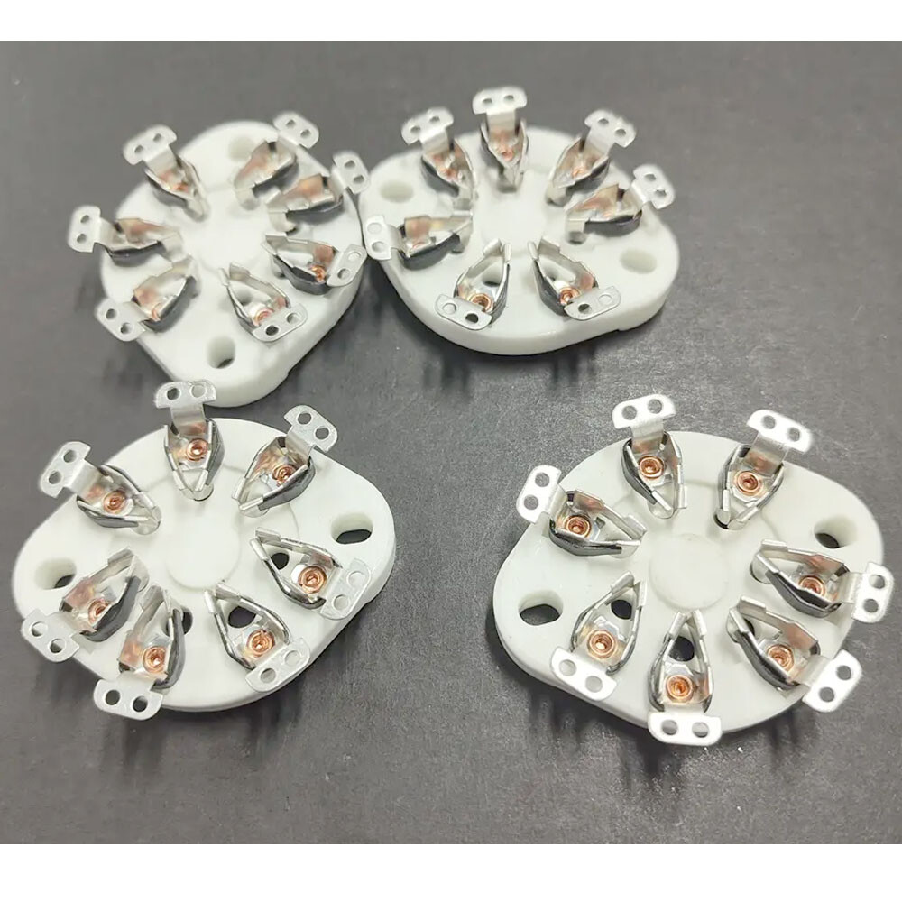 4Pack 7pin Tube Socket Ceramic Valve Base For 1625 FU25 826 59 Vintage Audio DIY