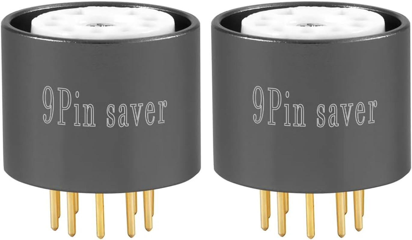 2Pcs 9Pin Tube Saver 12AX7 12AU7 12AT7 EL84 6BQ5 6P14 ECC83 ECC82 ECC81 7025 CV