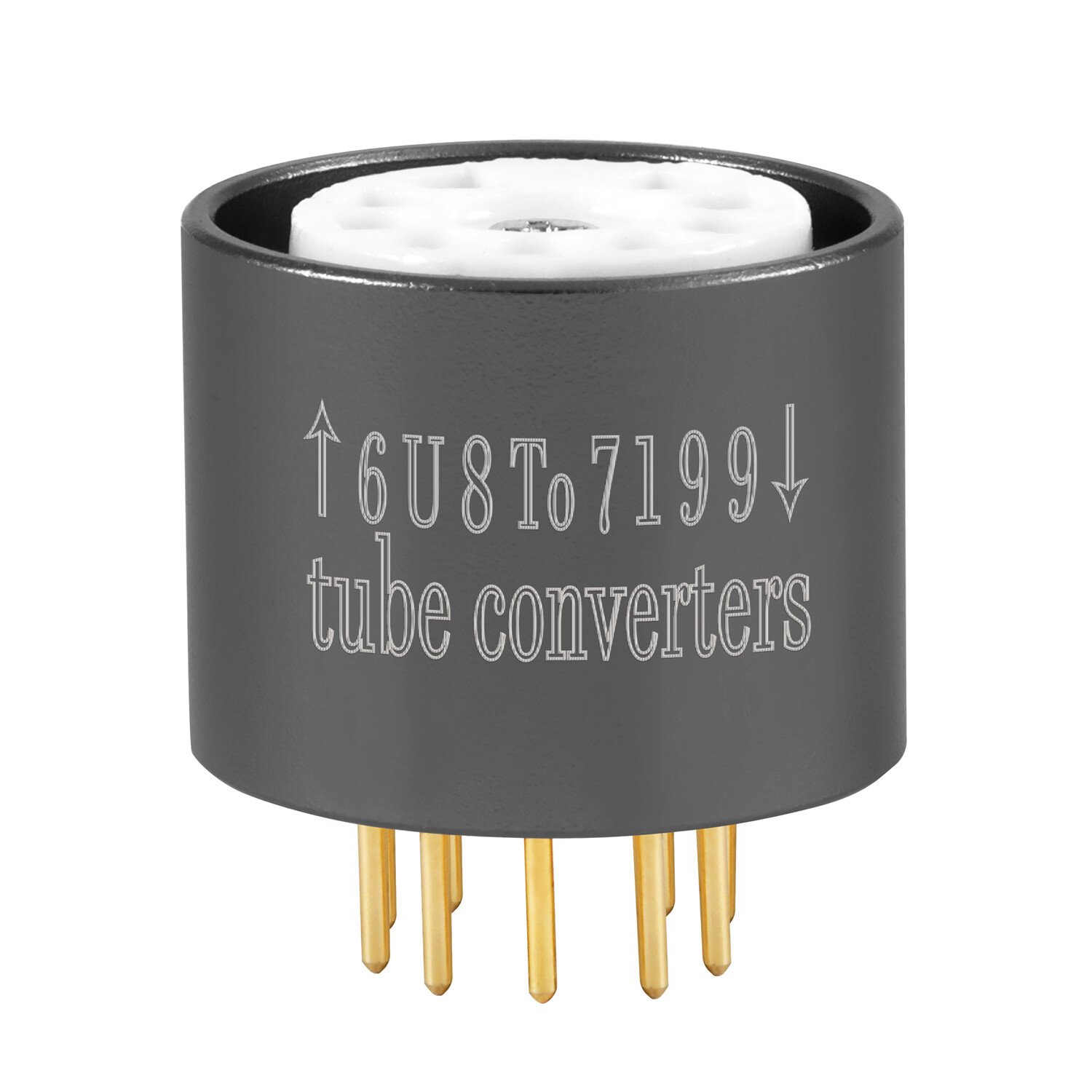 Amptata 6U8 6GH8 ECF82 to 7199 Vacuum Tube Adapter Socket Converter Amplifier