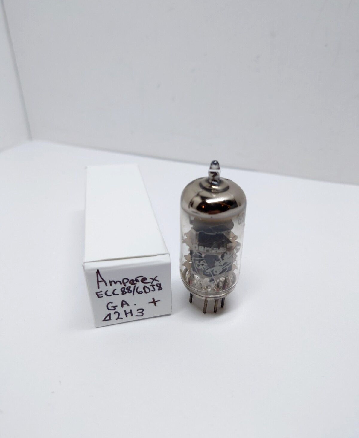 NOS Amperex 6DJ8 ECC88 GA Delta 2H3 TV-7 Tested VACUUM TUBE Bugle Boy Holland