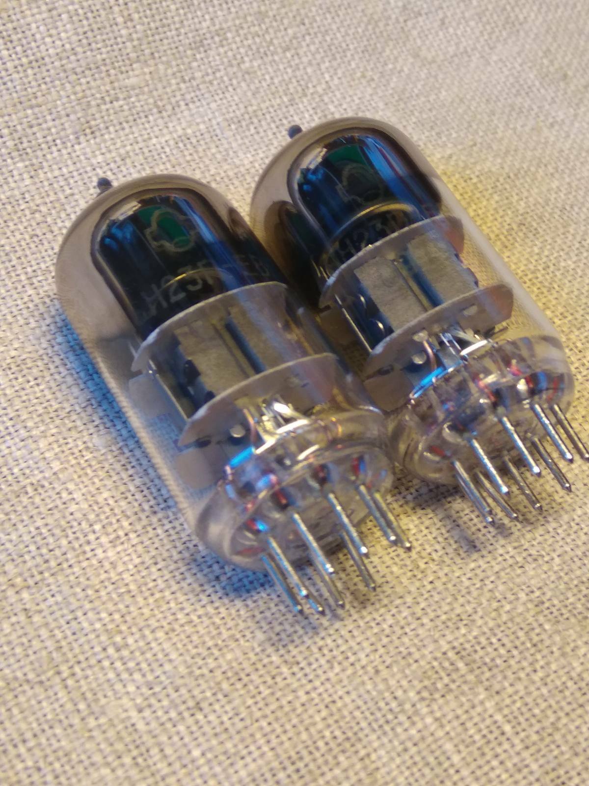 6N23P-EV REFLECTOR MATCHED PAIR TUBES = E88CC / 6922 / 6DJ8 Soviet Russian