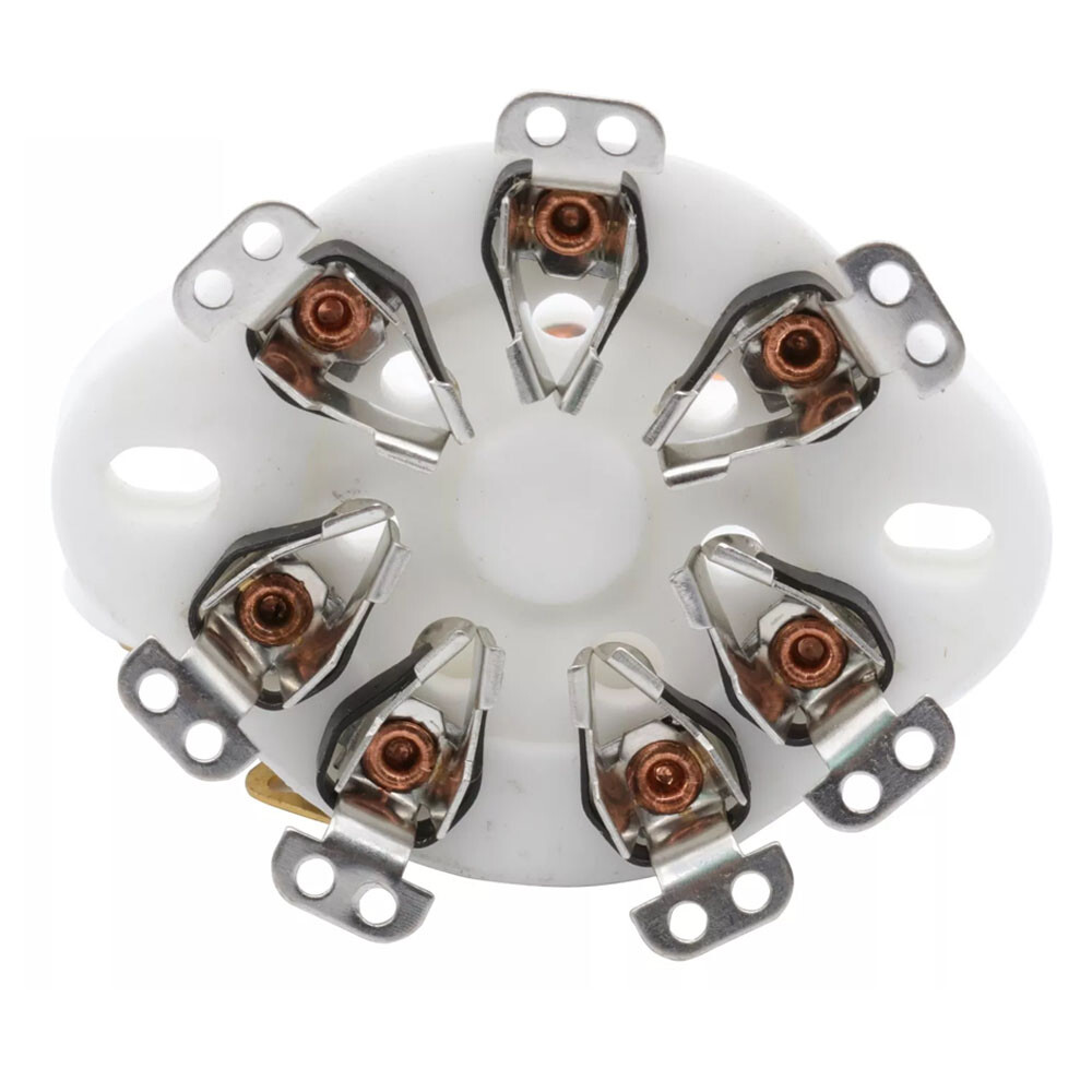 4Pack 7pin Tube Socket Ceramic Valve Base For 1625 FU25 826 59 Vintage Audio DIY