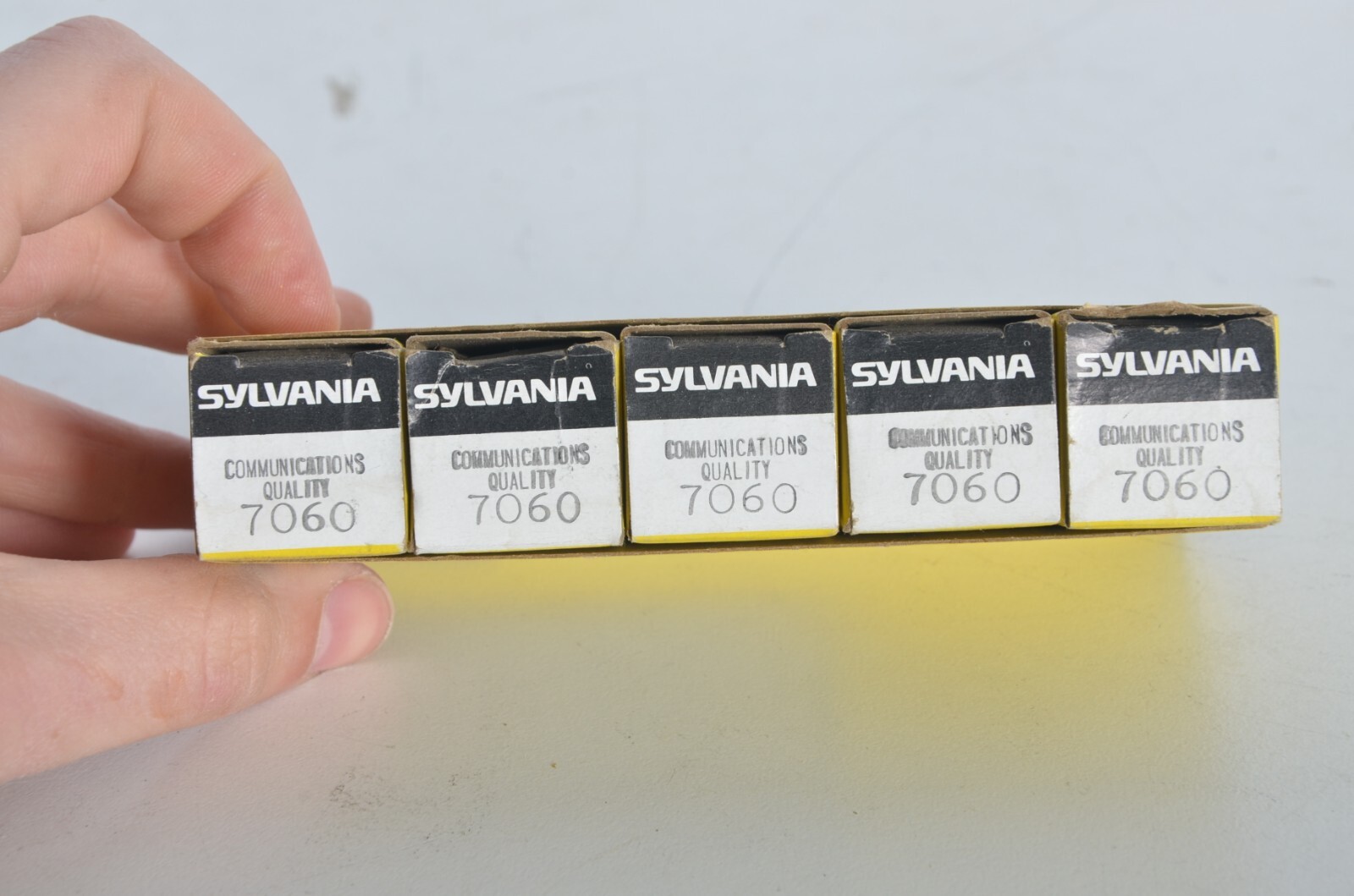 5 Vintage Sylvania 7060 Triode Pentode Frequency Multiplier Electronic Tube NOS