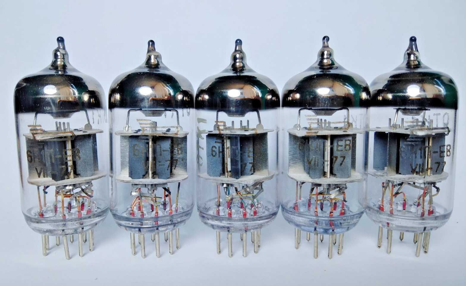 50 pcs NEW 6N1P-EV / 6N1P /6N1 Voshod tubes , Same Date 07. 1977