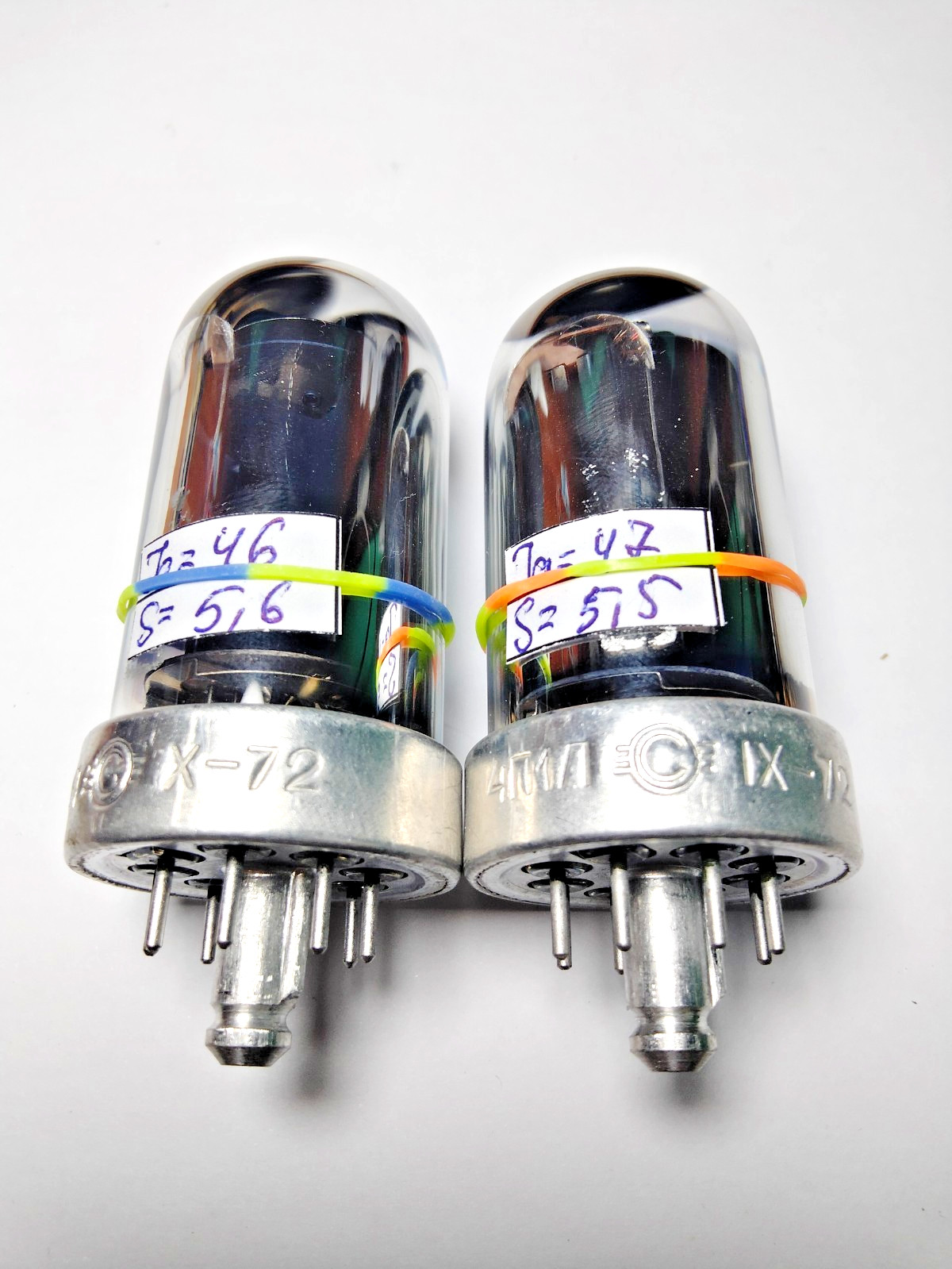 4P1L / 4LS1 /4P6 SVETLANA TUBES 2 PCS, Matched Pair Same Date 11.1972