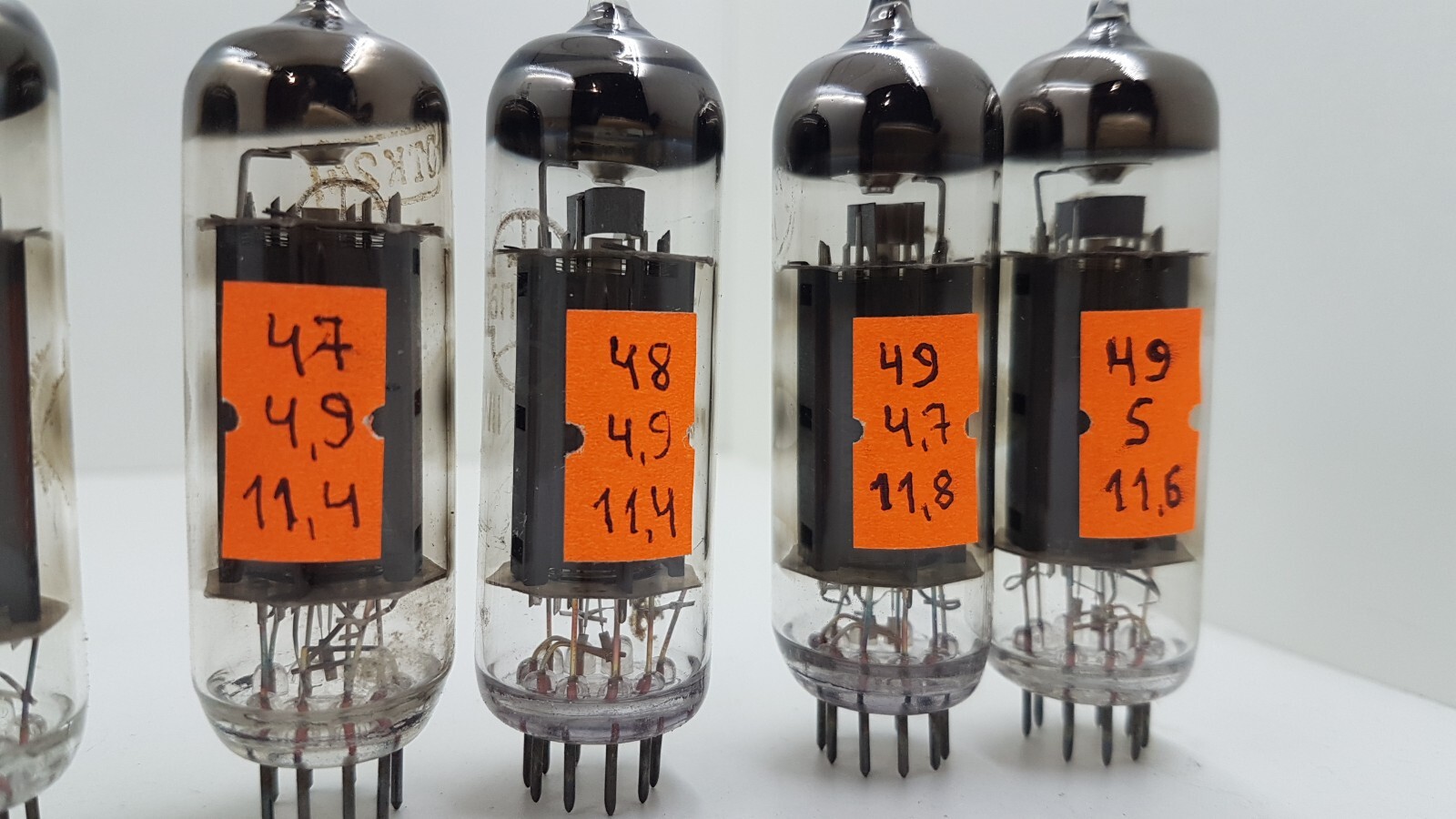 Matched pair 6P14P / EL84M /6BQ5 – USED TESTED TUBE – Vacuum Pentode tubes