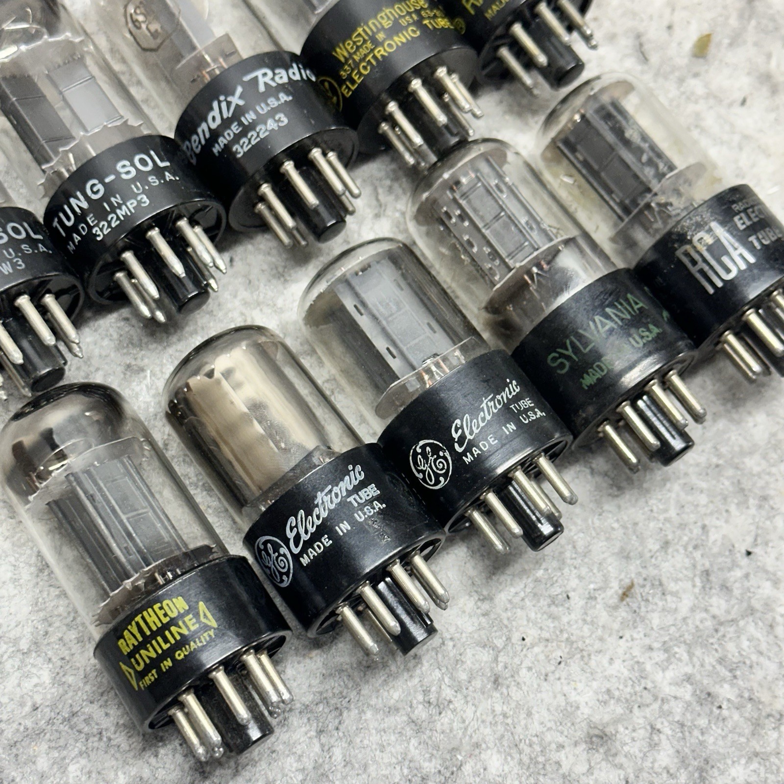 LOT OF 20 6SN7 GT/GTA/GTB TUBES VINTAGE USA ALL TESTED