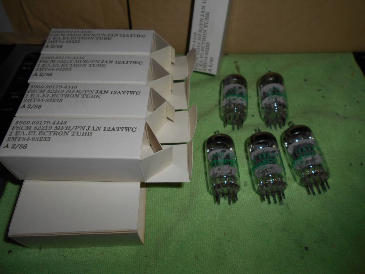 Philips JAN 12AT7WC Vacuum Tubes 5 Pieces Unused Electronic Tubes