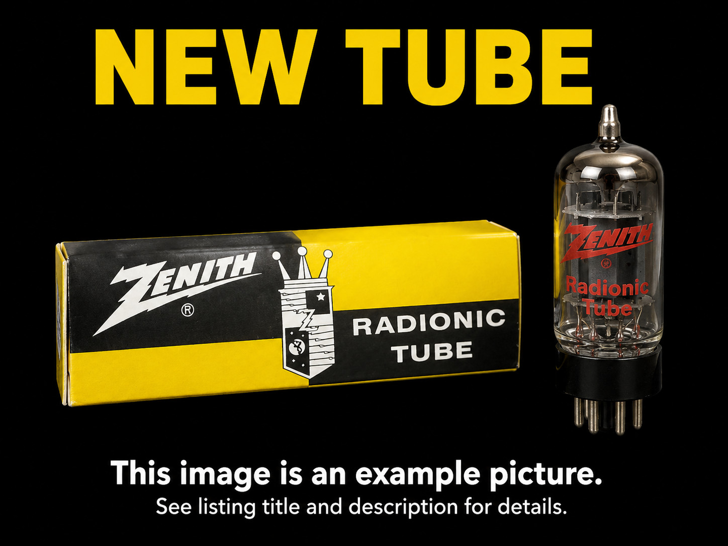 Vintage Zenith Triple-Rated TV Electron Tube NOS Box 5FV8 5BR8 5CL8A