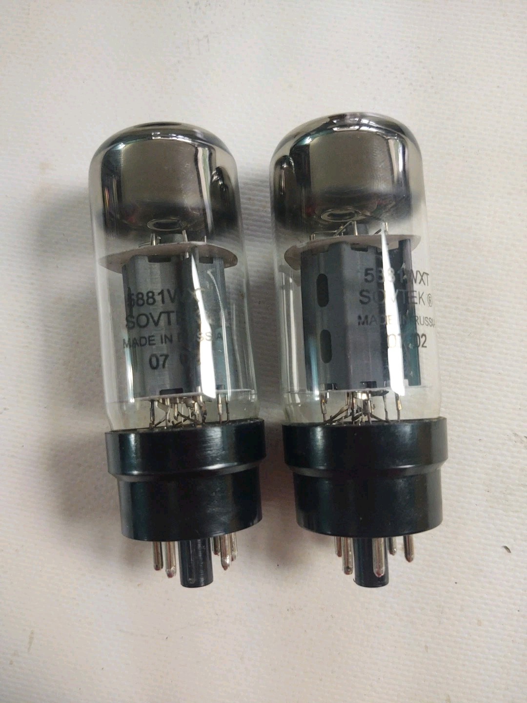 Sovtek 5881WXT / 6L6WGC Matched Pair Power Tubes Tested Russian Electro Harmonix