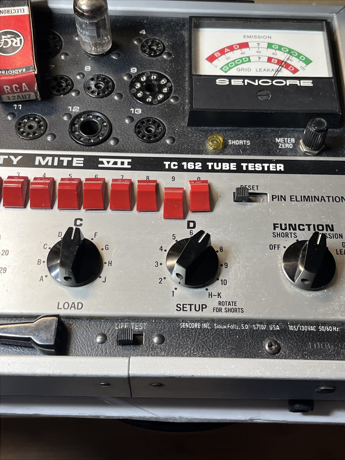 RCA 12AU7 ECC82 Vacuum Tube Amplifier Audio Tested Strong USA