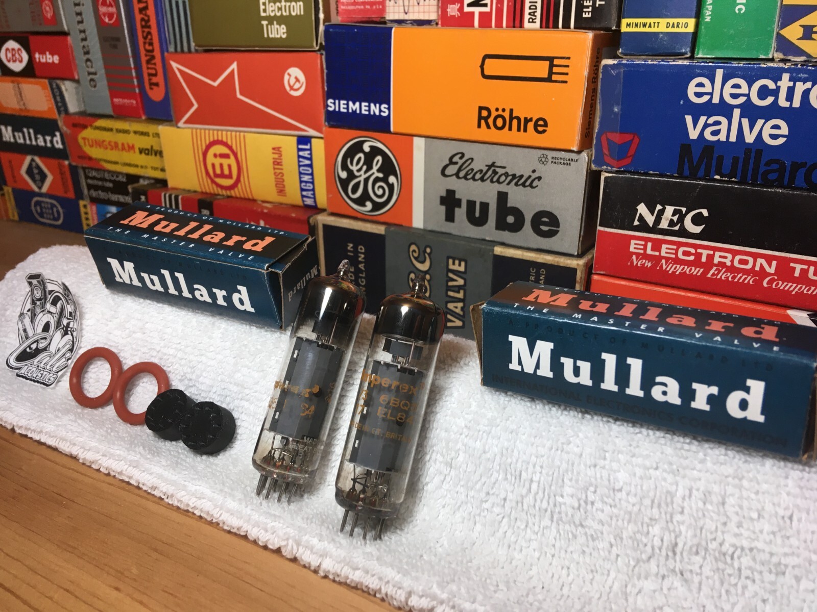 2x MullardGtBritain 6BQ5 EL84 PowerTubes /Old B1/B2Code /6RP15 7189 6094 6P14P