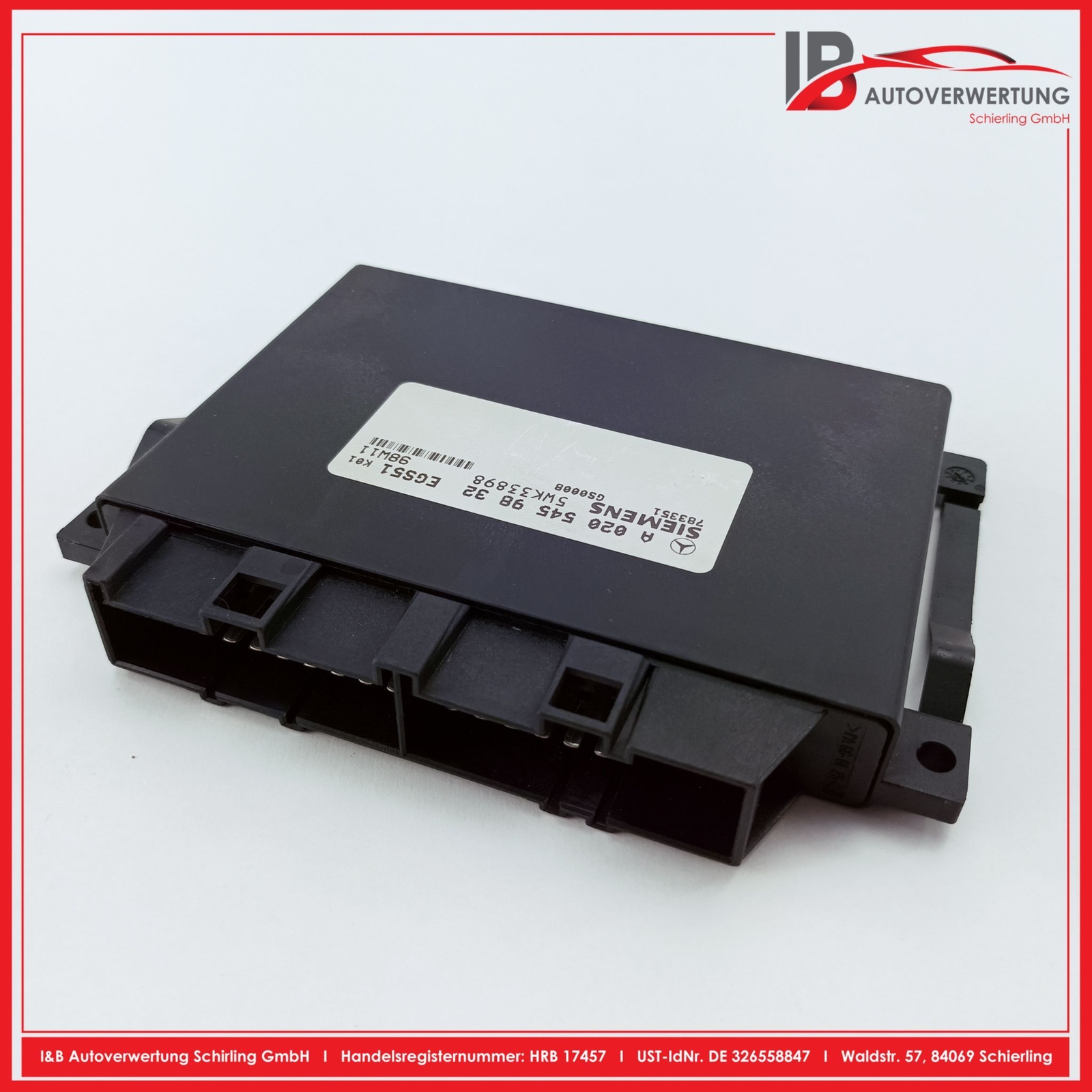 MERCEDES BENZ ECU Automatic Transmission A0205459832 5WK33898 SIEMENS