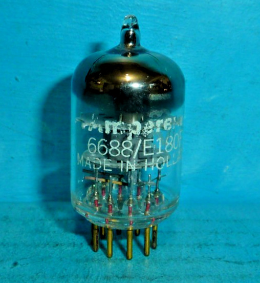 1 Amperex PQ 6688 E180F Tube D Getter Tested Strong