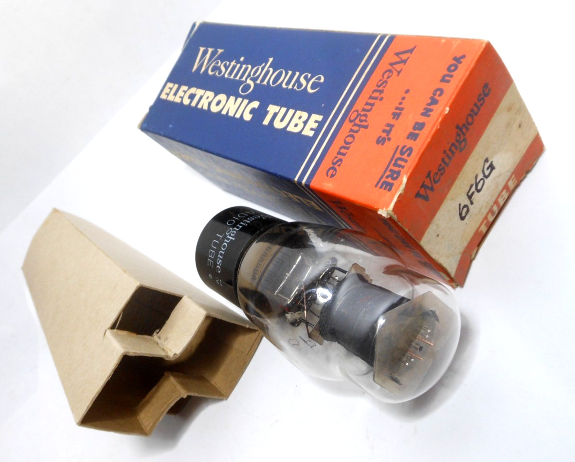 1950s Westinghouse NOS NIB 6F6G ‘S’ Coke Bottle Tube Audio Power Output VT-66A