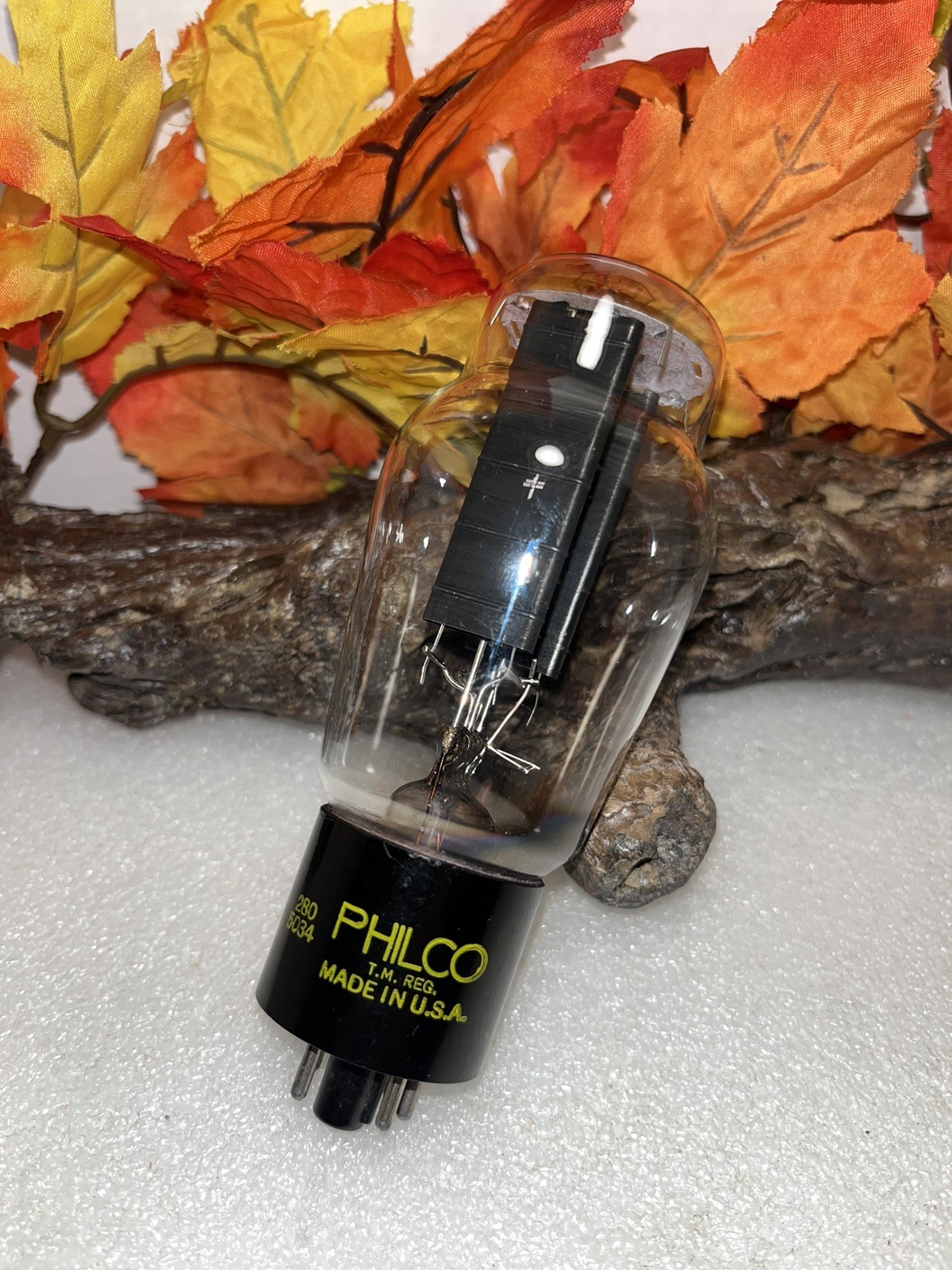 Philco 5U4G Vacuum Tube Bottom D Getter Tested Strong